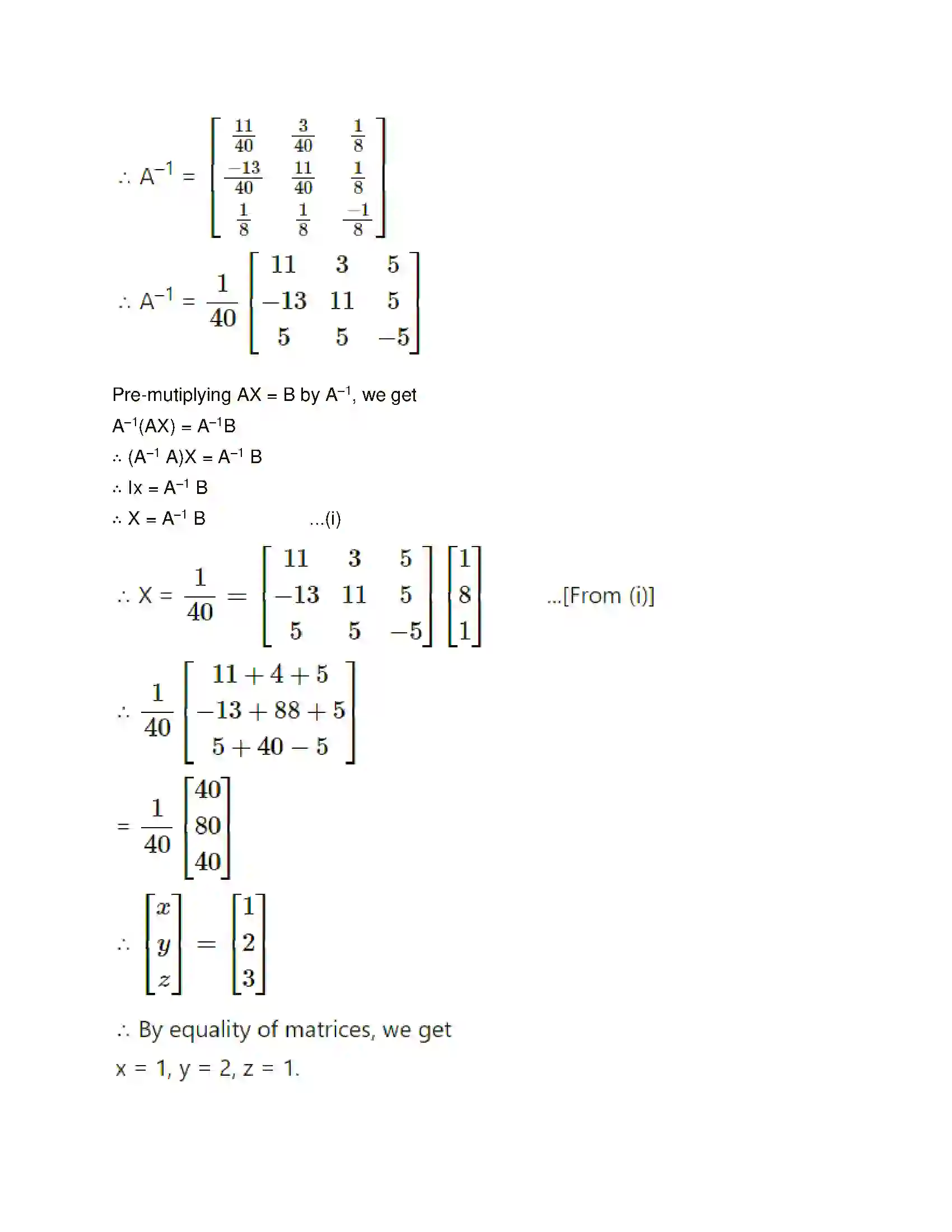 Maharashtra Board Class 12th Mathematics & Statistics-1 (Commerce) Matrices Solution 92