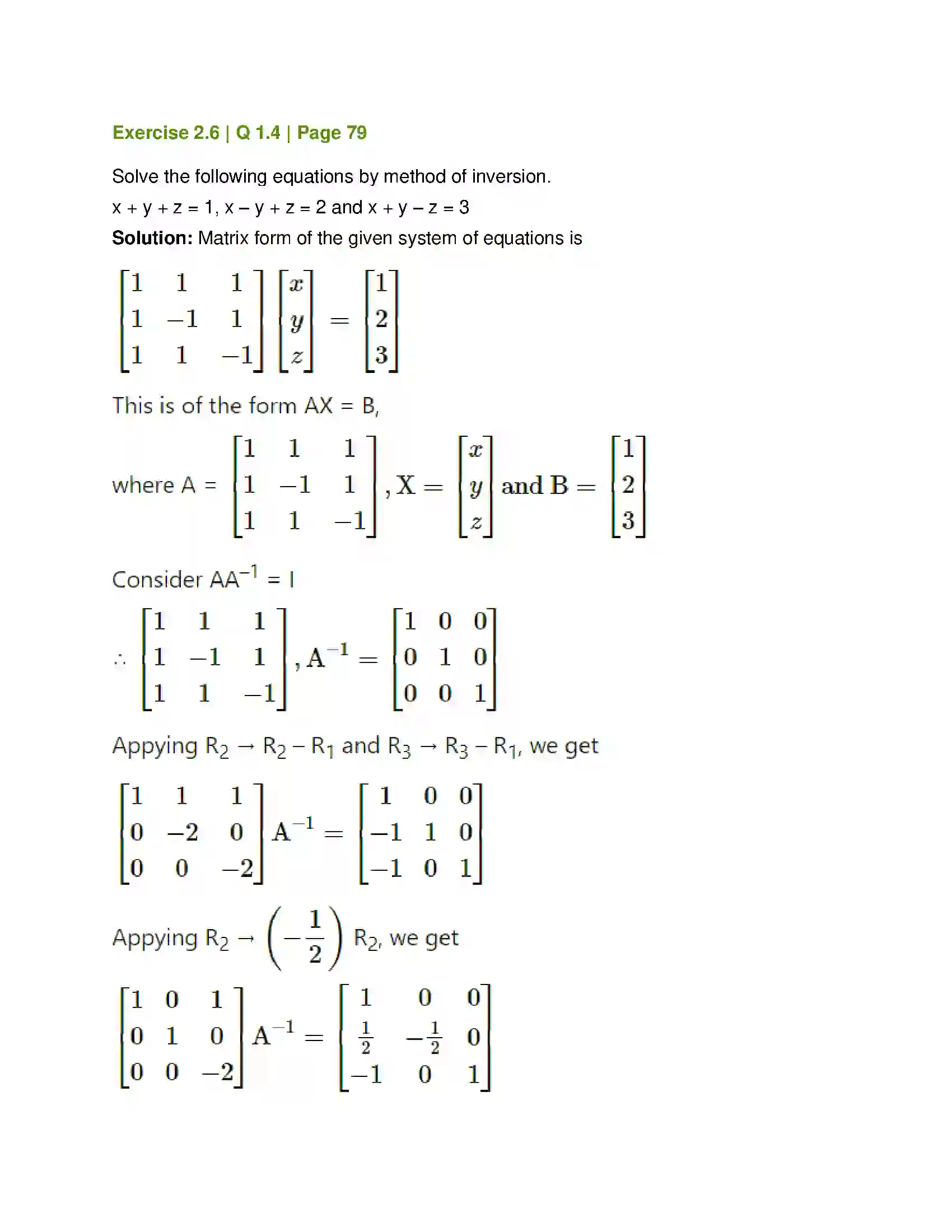 Maharashtra Board Class 12th Mathematics & Statistics-1 (Commerce) Matrices Solution 93