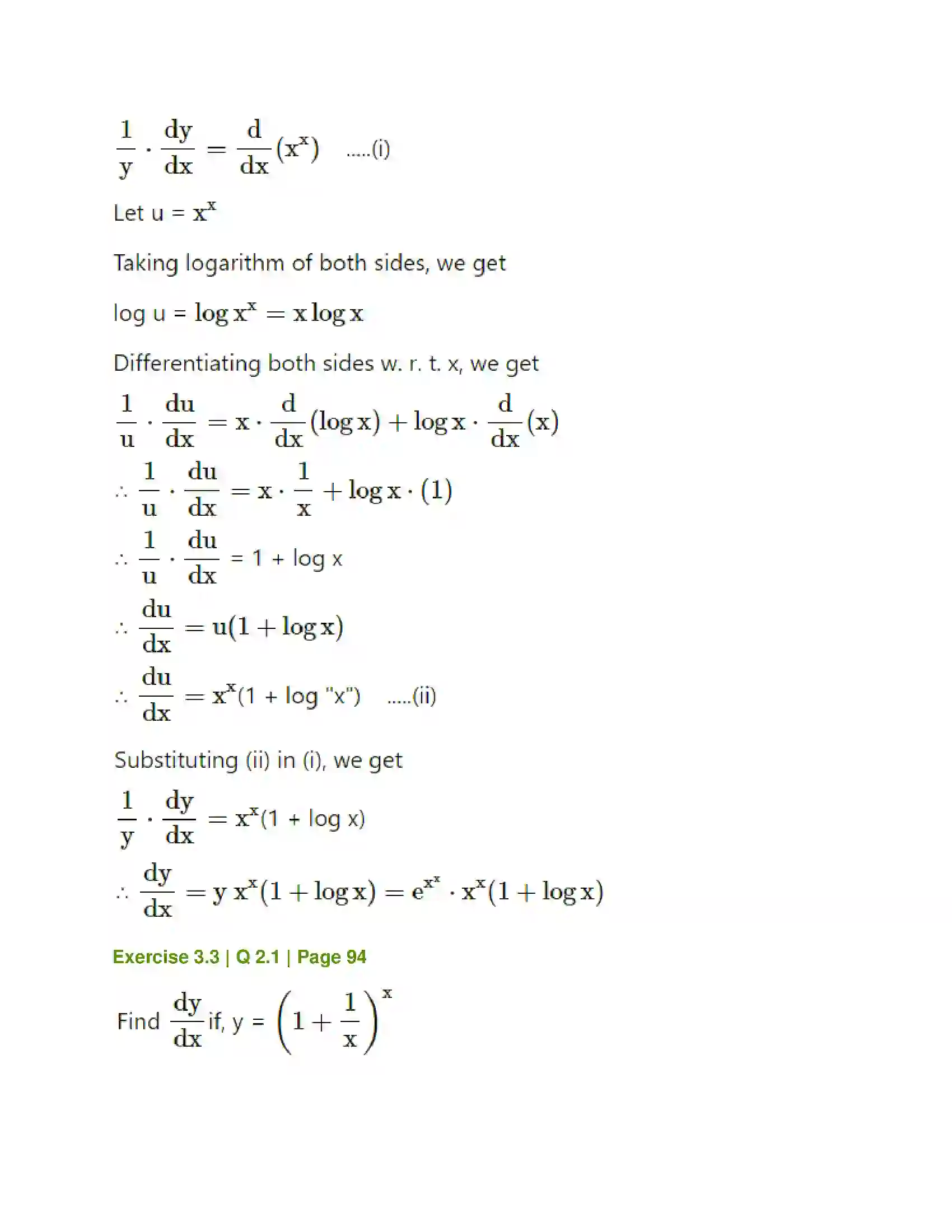 Maharashtra Board Class 12th Mathematics & Statistics-1 (Commerce) Differentiation Solution 15
