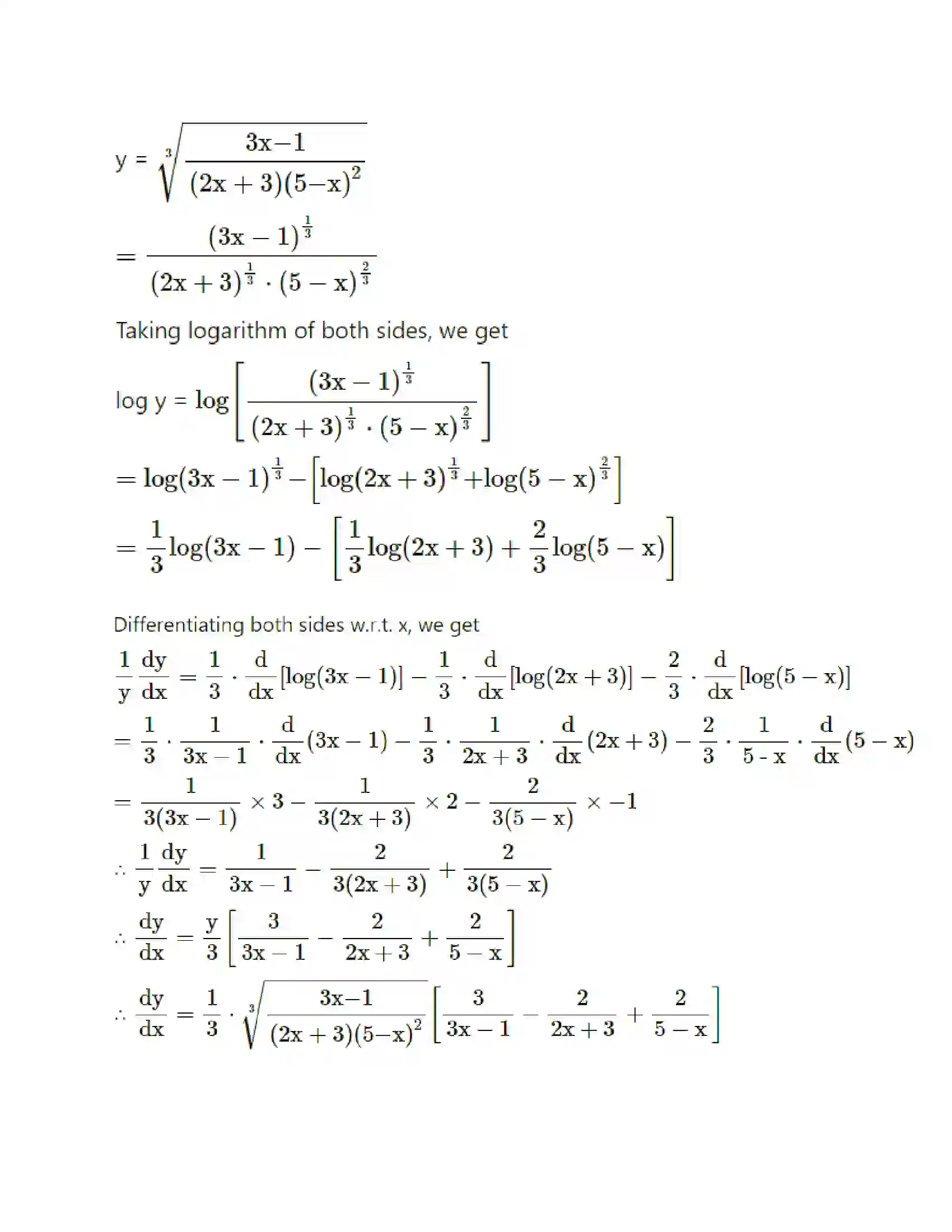 Maharashtra Board Class 12th Mathematics & Statistics-1 (Commerce) Differentiation Solution 18