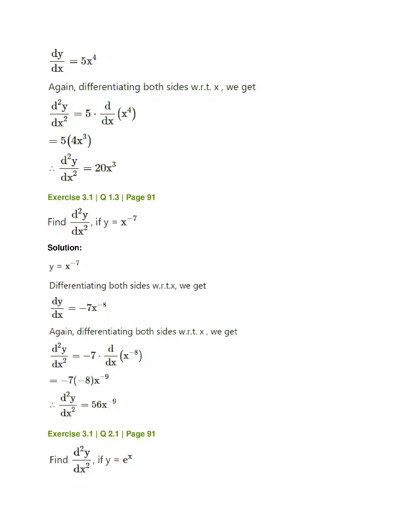 Maharashtra Board Class 12th Mathematics & Statistics-1 (Commerce) Differentiation Solution 2