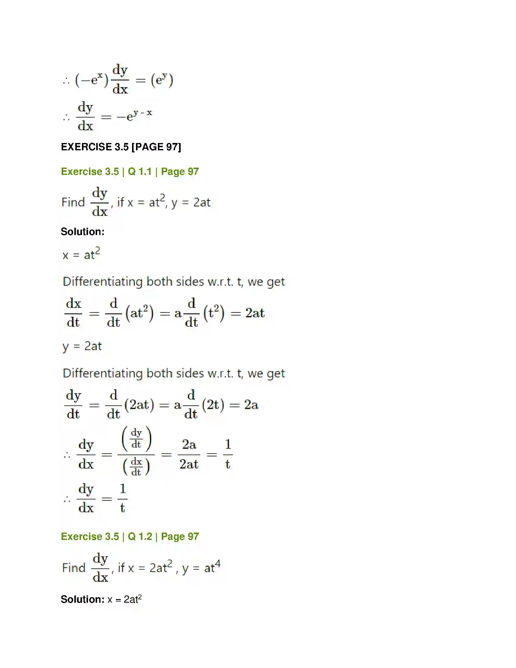 Maharashtra Board Class 12th Mathematics & Statistics-1 (Commerce) Differentiation Solution 29
