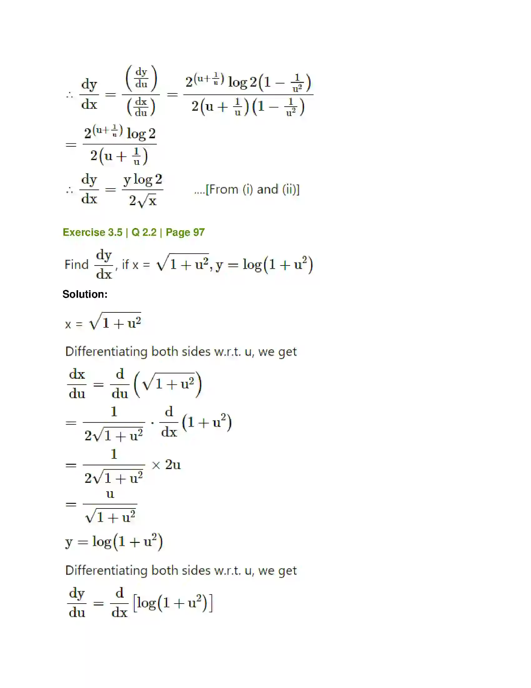 Maharashtra Board Class 12th Mathematics & Statistics-1 (Commerce) Differentiation Solution 32