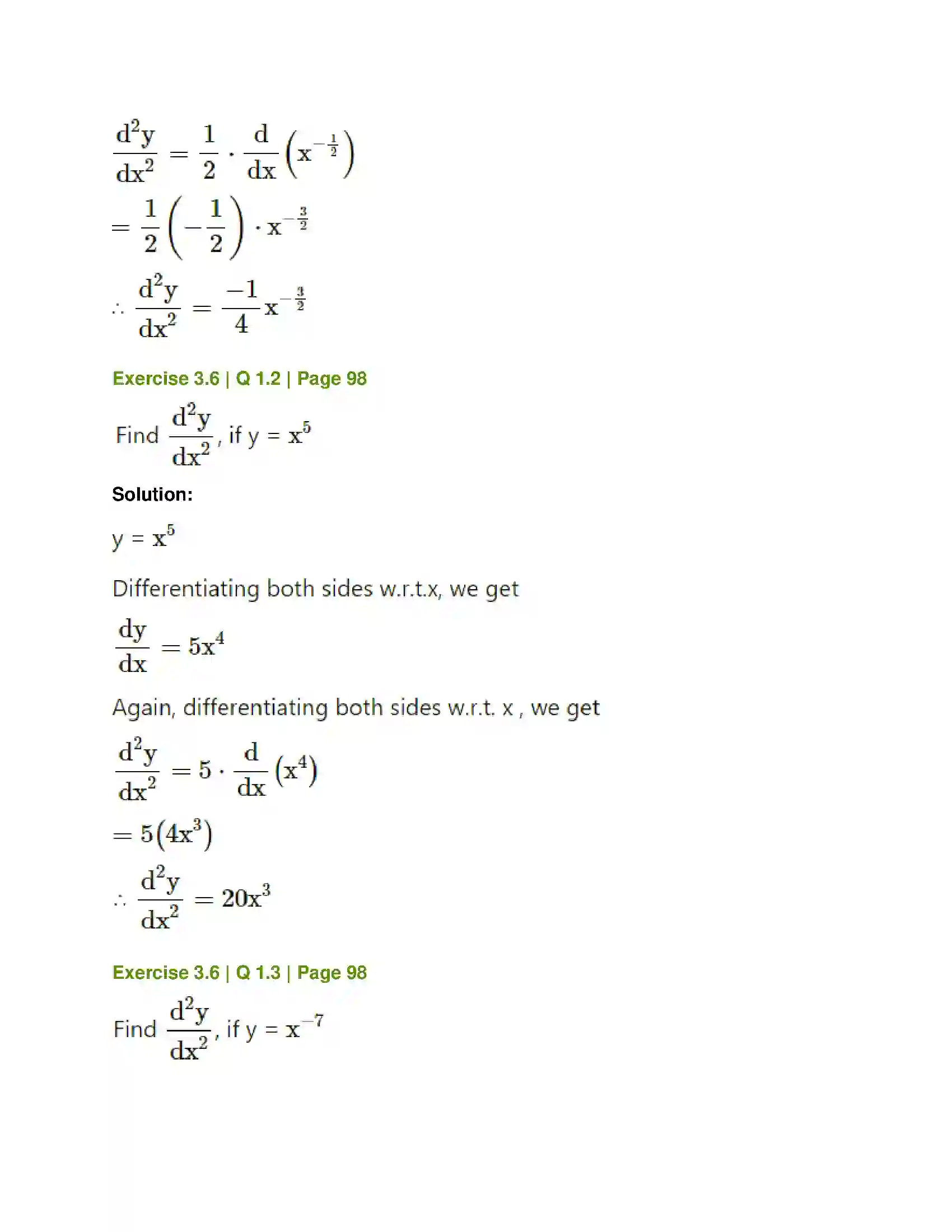 Maharashtra Board Class 12th Mathematics & Statistics-1 (Commerce) Differentiation Solution 38