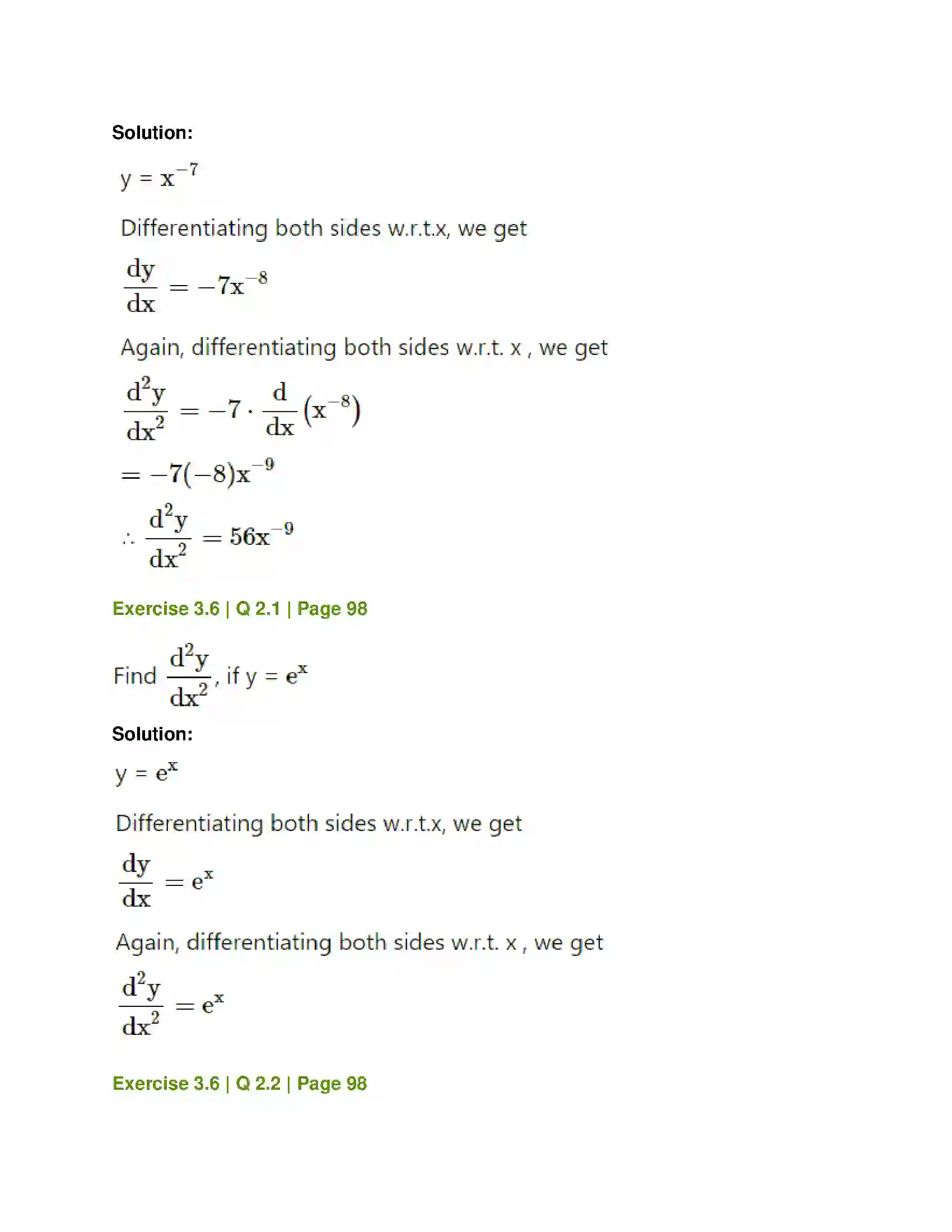 Maharashtra Board Class 12th Mathematics & Statistics-1 (Commerce) Differentiation Solution 39