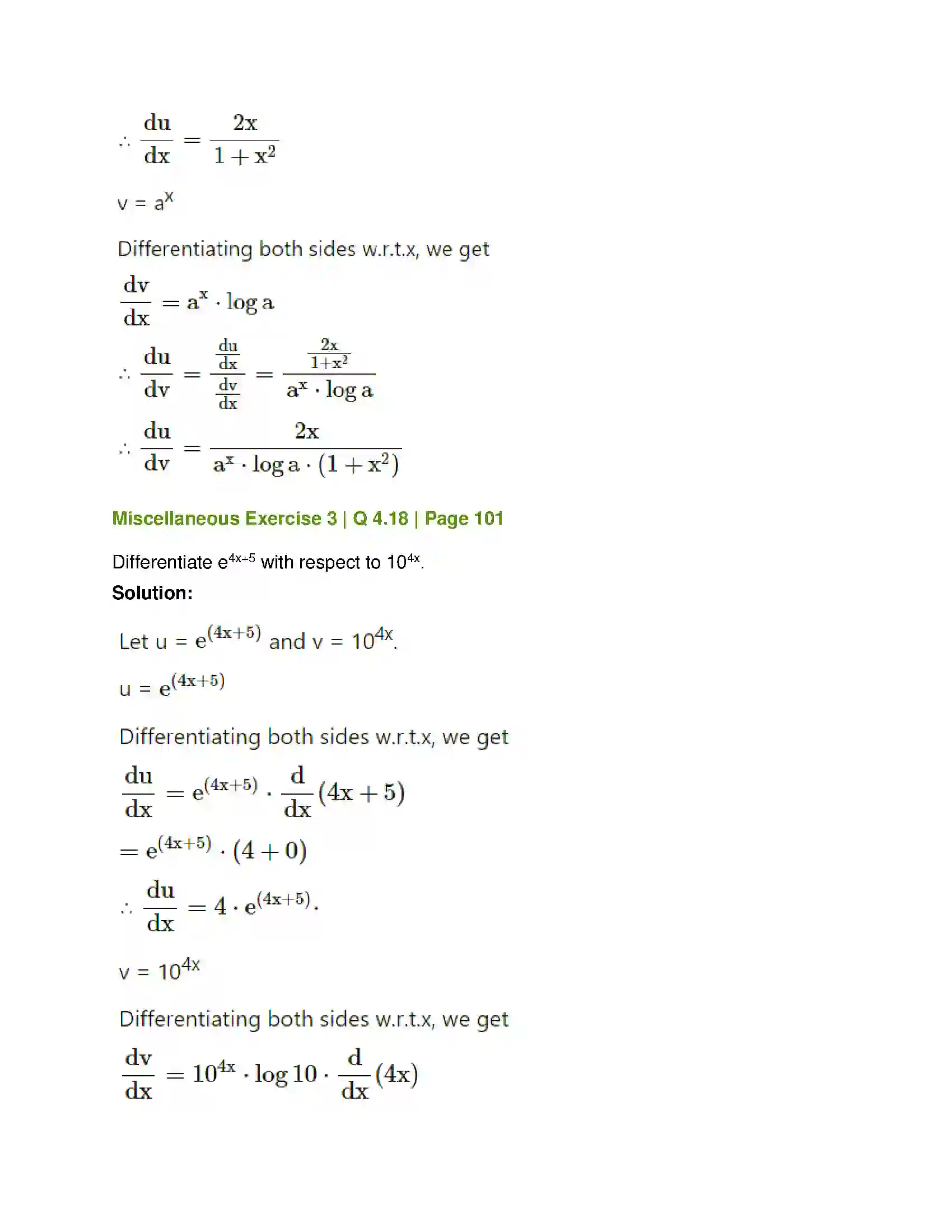Maharashtra Board Class 12th Mathematics & Statistics-1 (Commerce) Differentiation Solution 73
