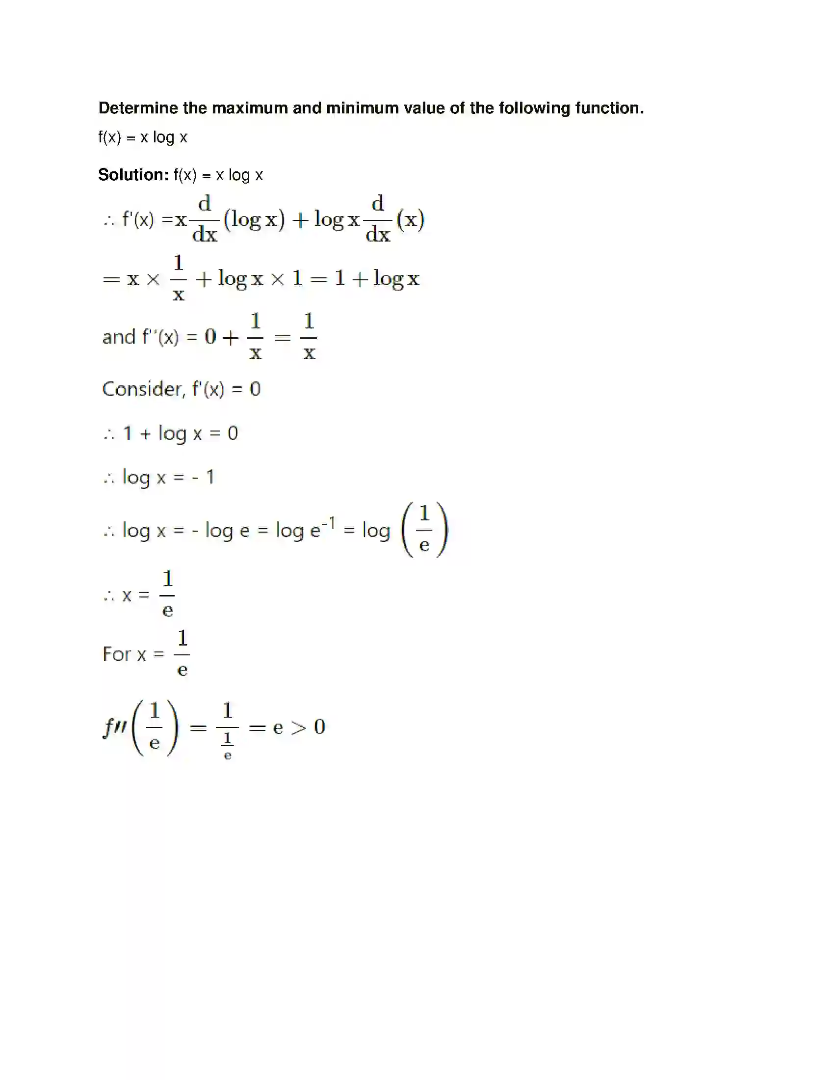 Maharashtra Board Class 12th Mathematics & Statistics-1 (Commerce) Applications of Derivatives Solution 14