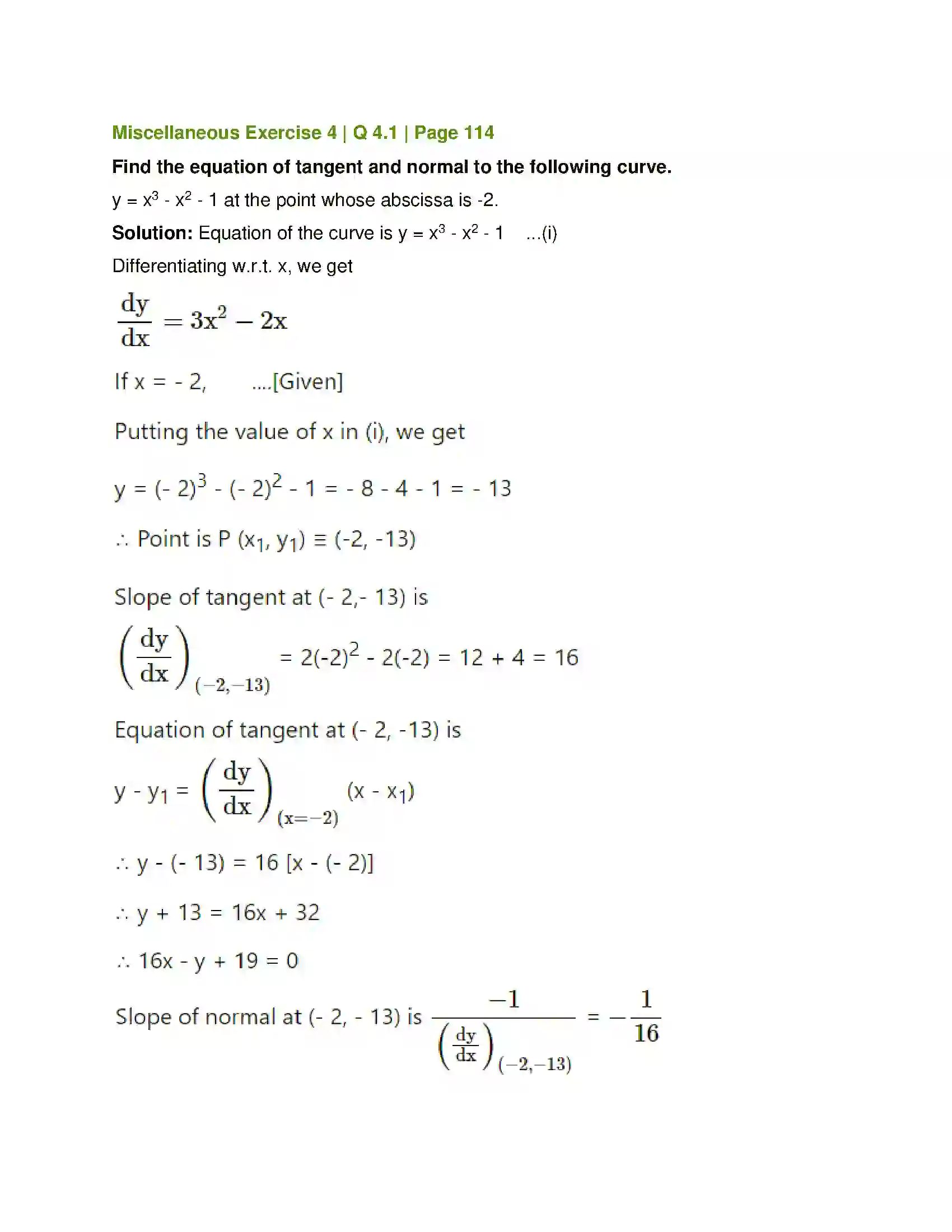 Maharashtra Board Class 12th Mathematics & Statistics-1 (Commerce) Applications of Derivatives Solution 49