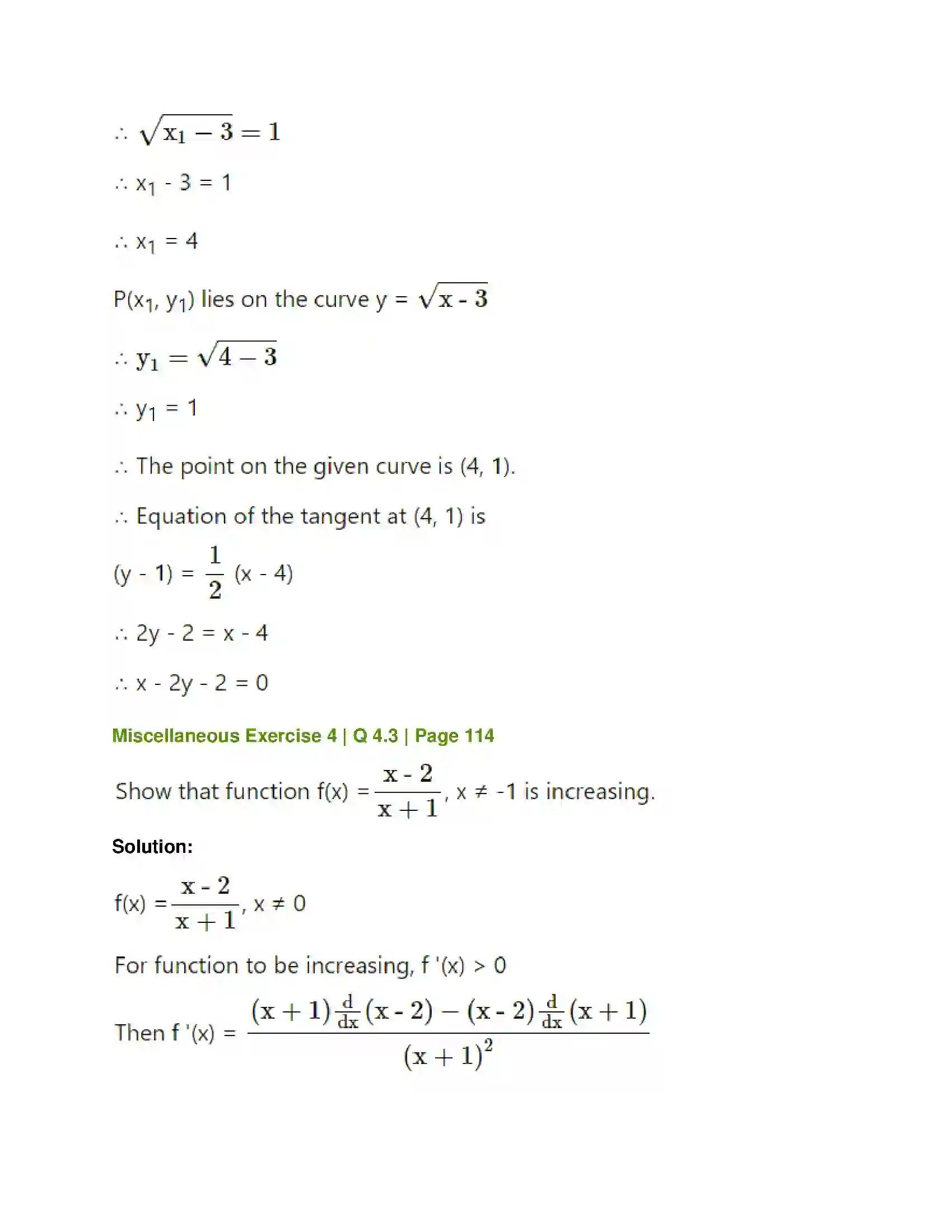 Maharashtra Board Class 12th Mathematics & Statistics-1 (Commerce) Applications of Derivatives Solution 51