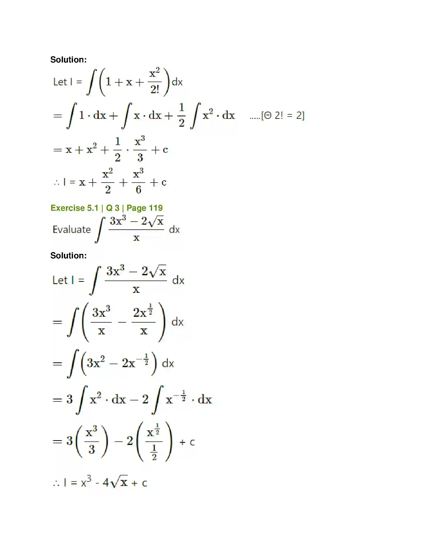 Maharashtra Board Class 12th Mathematics & Statistics-1 (Commerce) Integration Solution 2