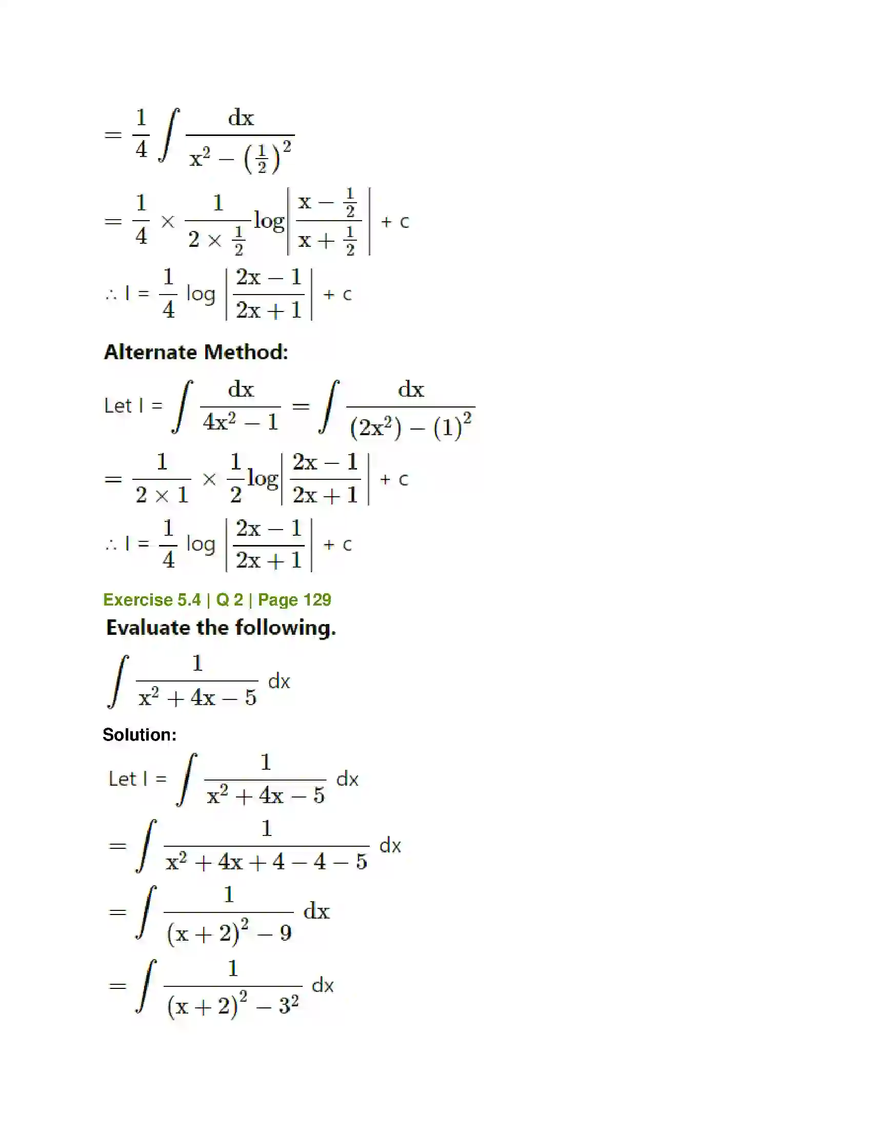 Maharashtra Board Class 12th Mathematics & Statistics-1 (Commerce) Integration Solution 20