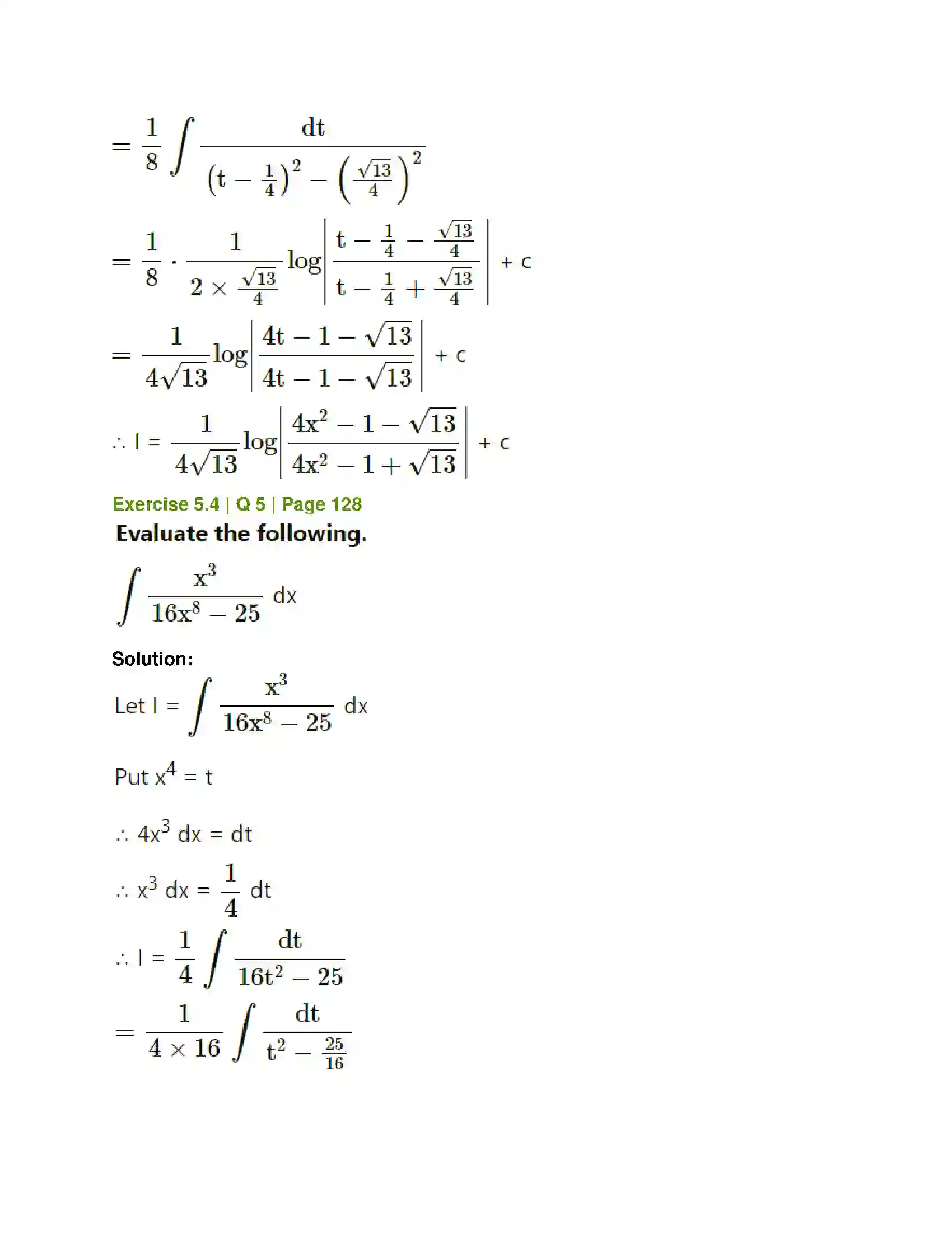Maharashtra Board Class 12th Mathematics & Statistics-1 (Commerce) Integration Solution 23