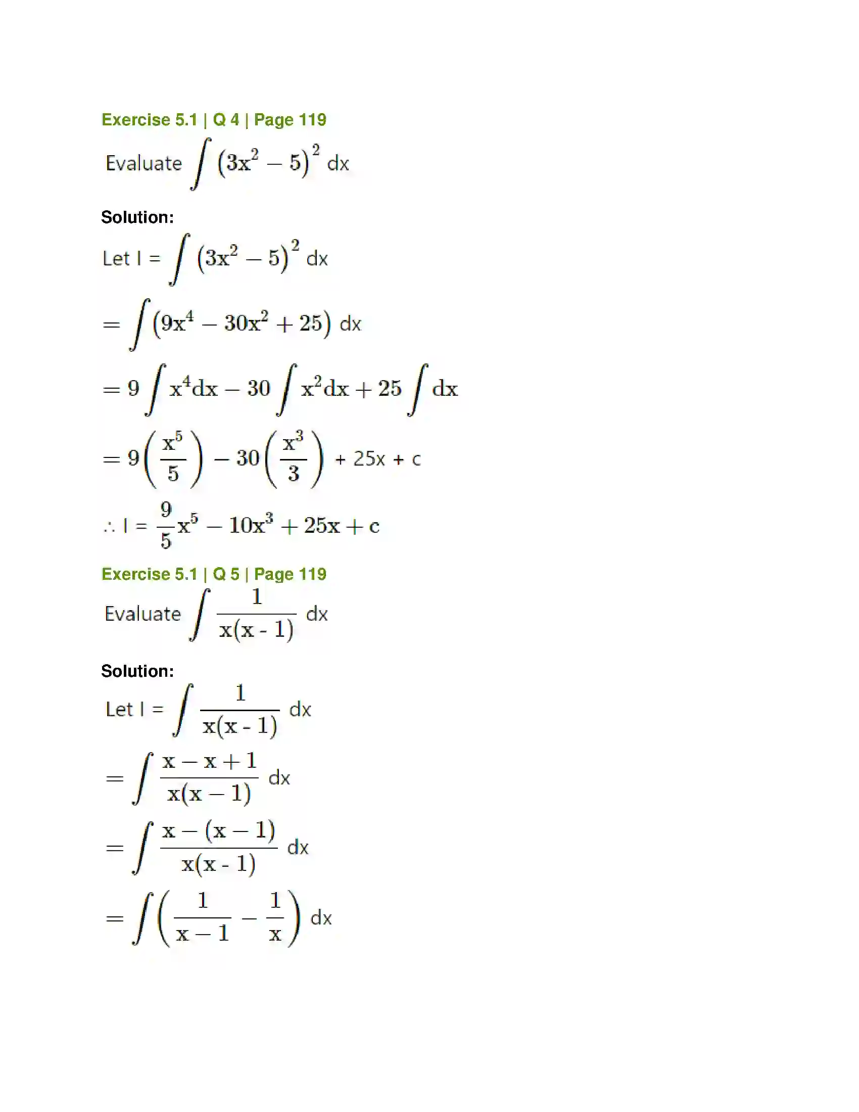 Maharashtra Board Class 12th Mathematics & Statistics-1 (Commerce) Integration Solution 3