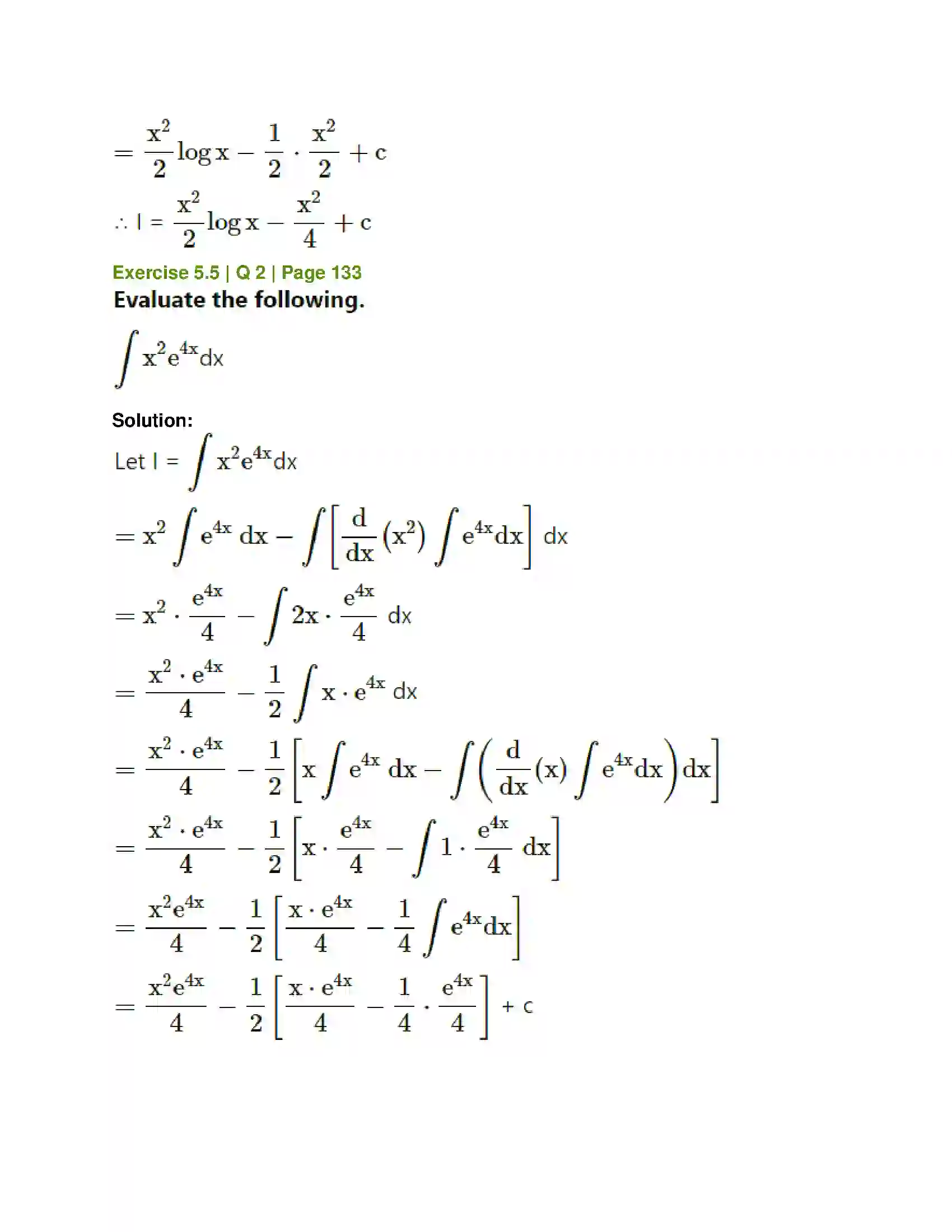 Maharashtra Board Class 12th Mathematics & Statistics-1 (Commerce) Integration Solution 30