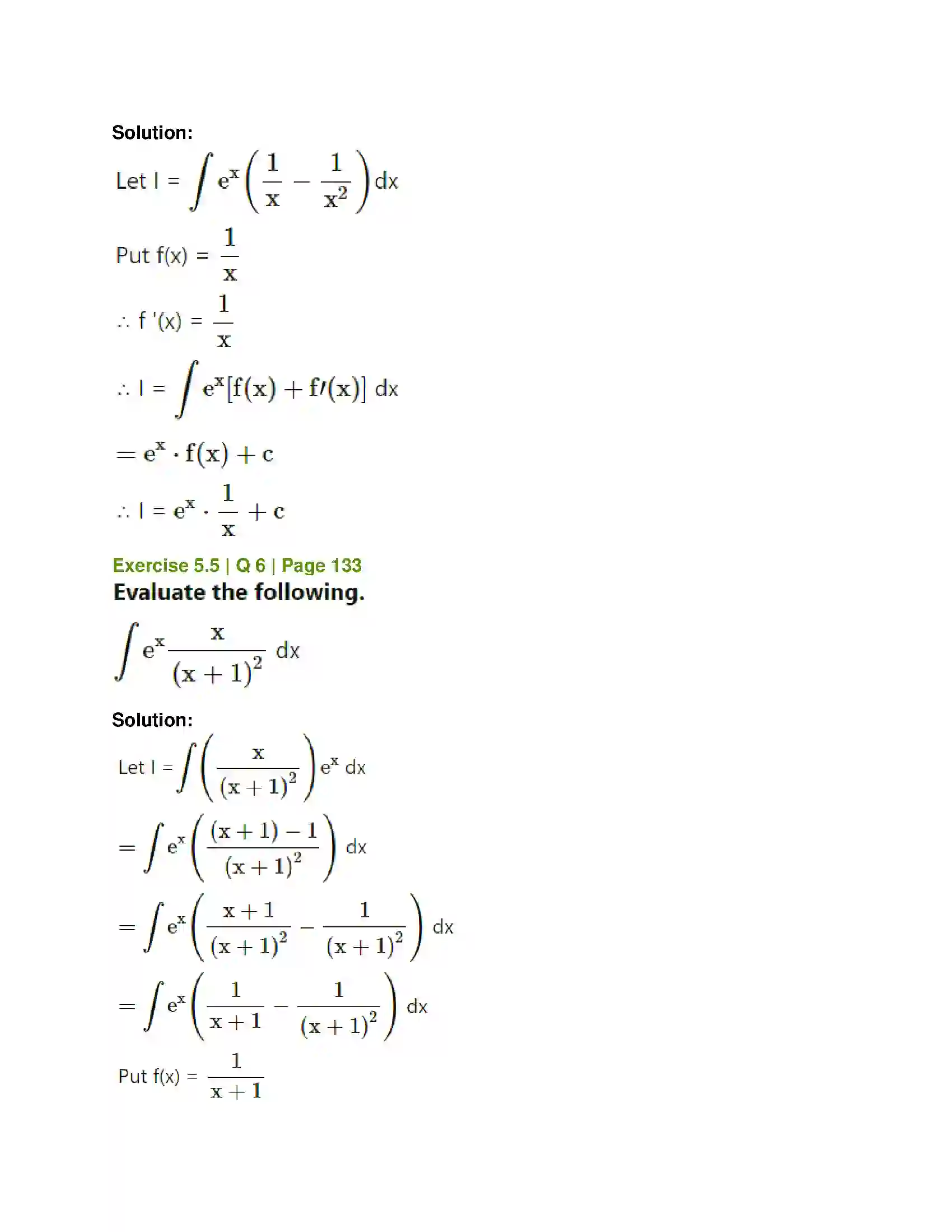 Maharashtra Board Class 12th Mathematics & Statistics-1 (Commerce) Integration Solution 33