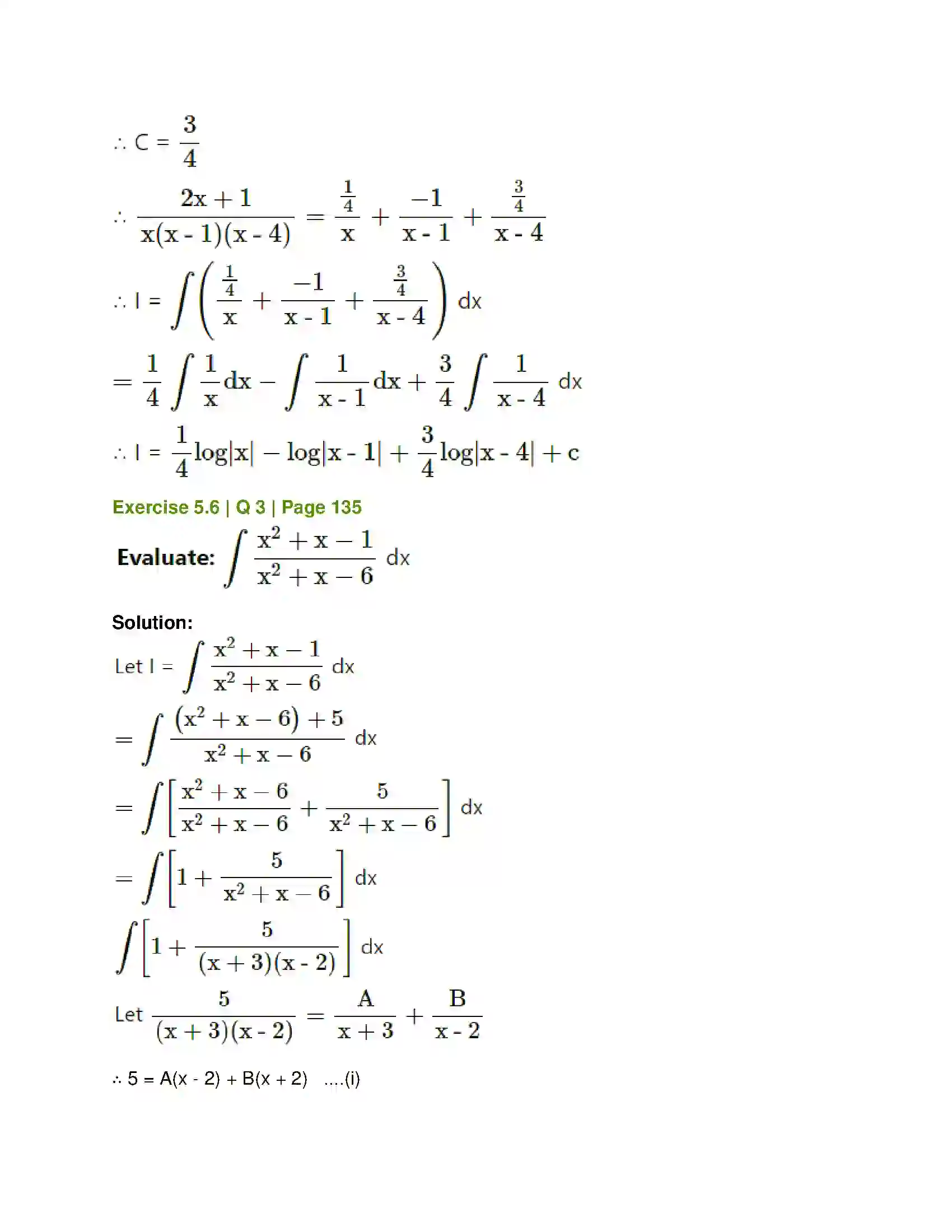 Maharashtra Board Class 12th Mathematics & Statistics-1 (Commerce) Integration Solution 40