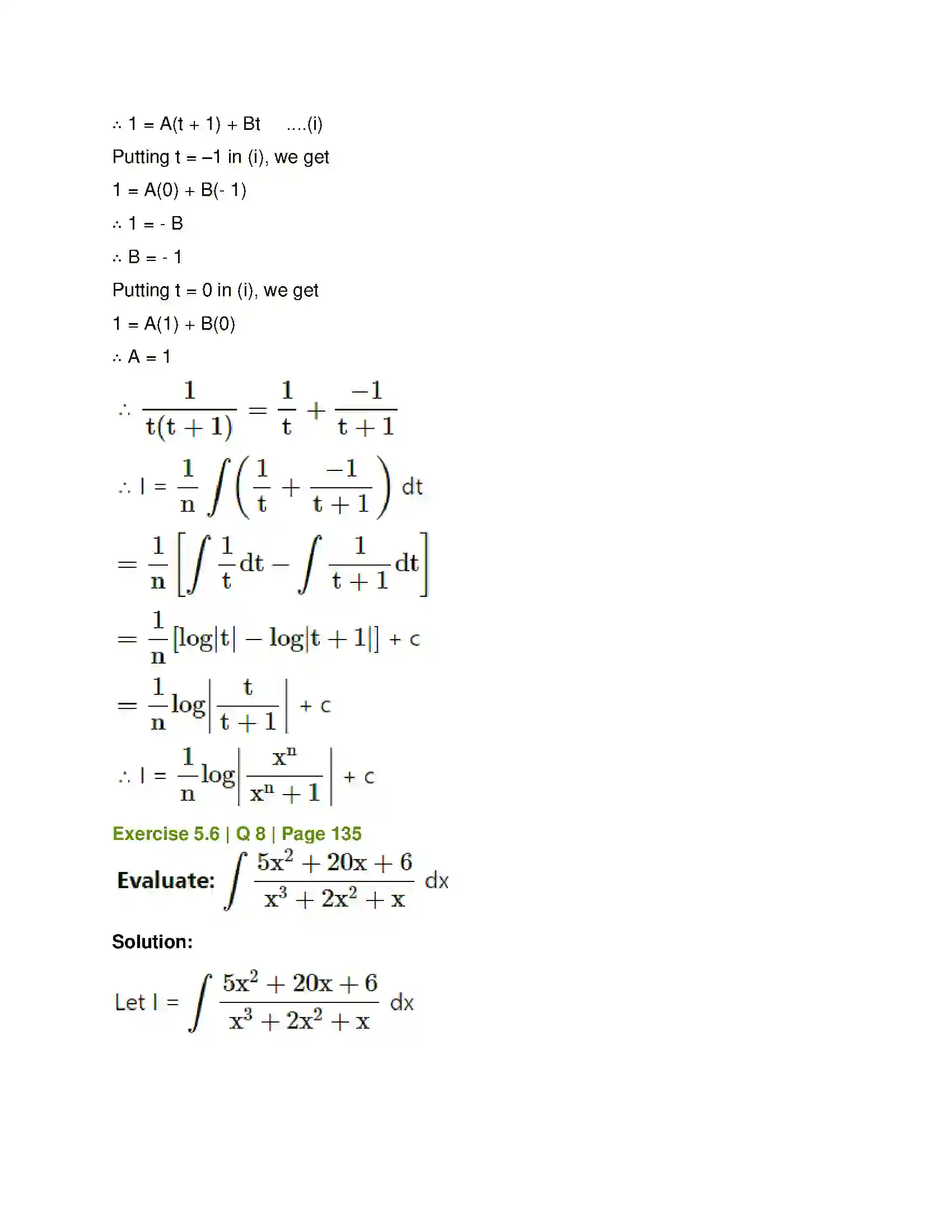 Maharashtra Board Class 12th Mathematics & Statistics-1 (Commerce) Integration Solution 47