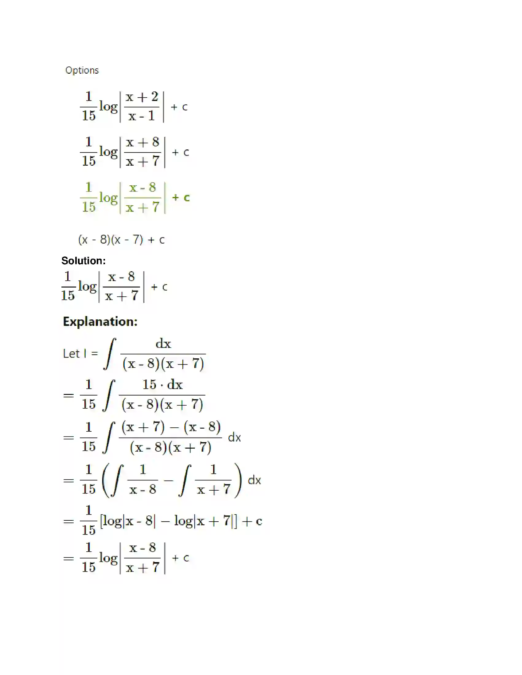 Maharashtra Board Class 12th Mathematics & Statistics-1 (Commerce) Integration Solution 53