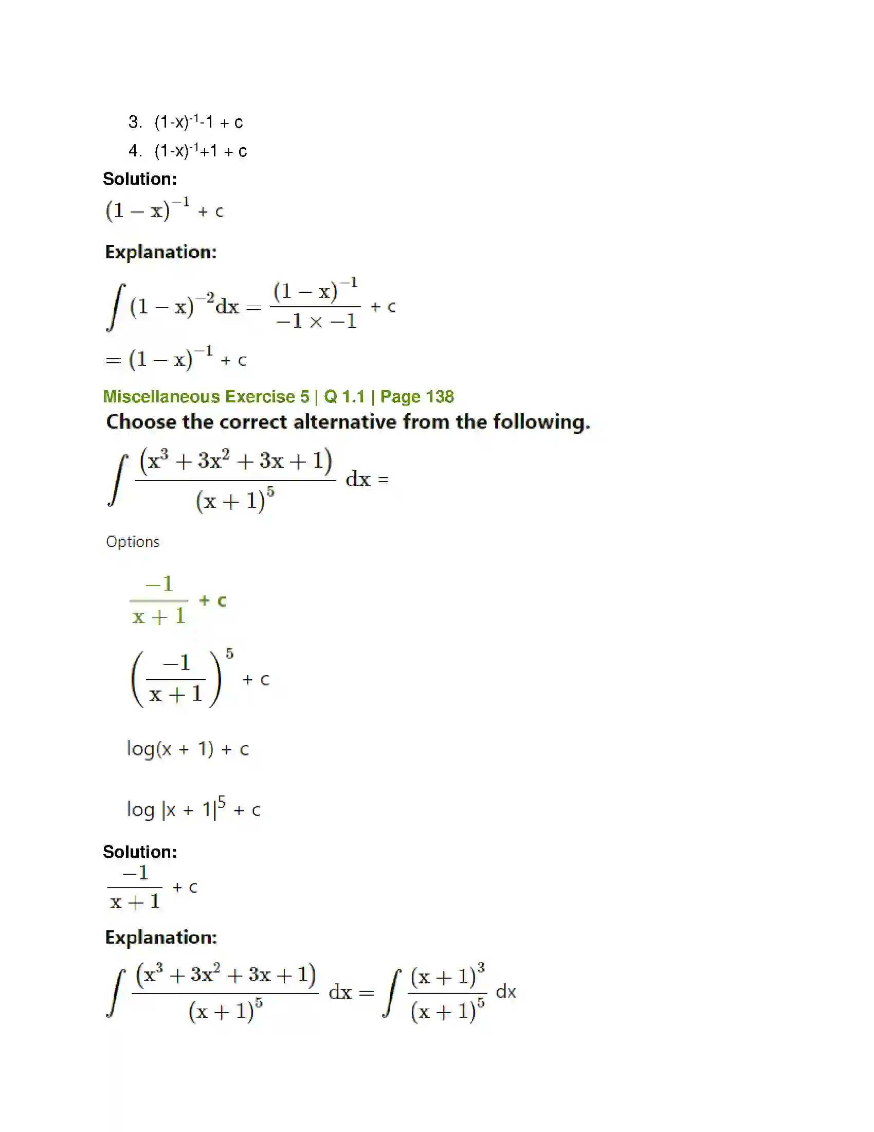 Maharashtra Board Class 12th Mathematics & Statistics-1 (Commerce) Integration Solution 56