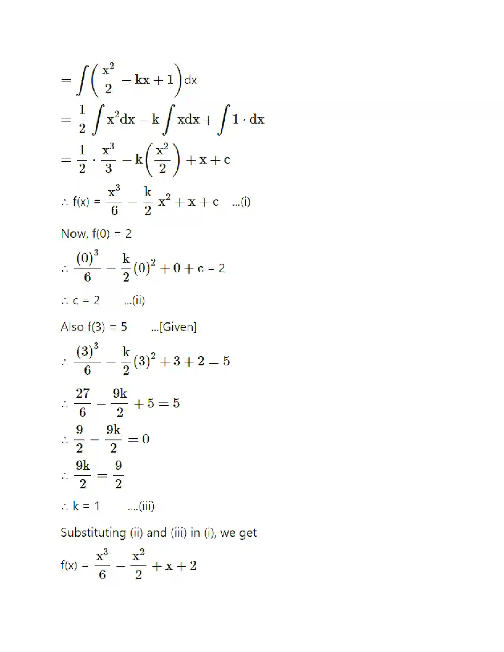 Maharashtra Board Class 12th Mathematics & Statistics-1 (Commerce) Integration Solution 6