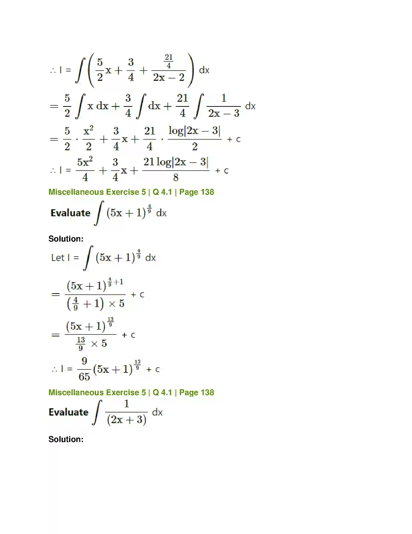 Maharashtra Board Class 12th Mathematics & Statistics-1 (Commerce) Integration Solution 66