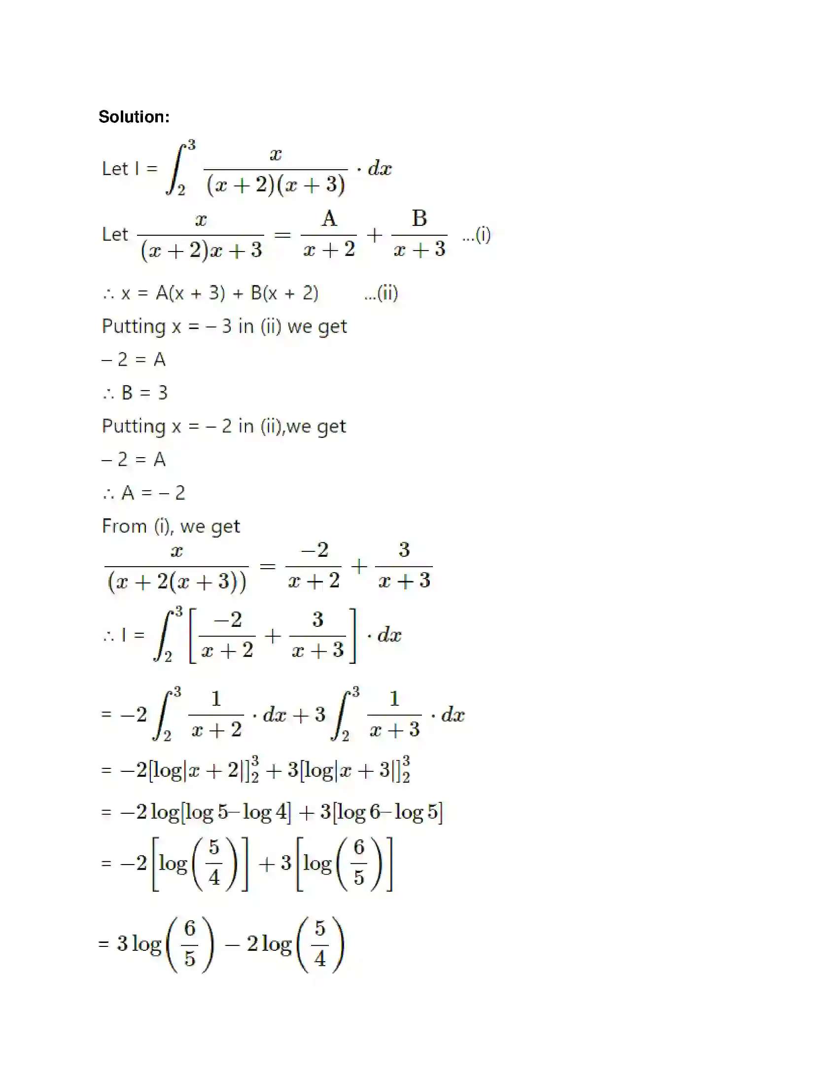 Maharashtra Board Class 12th Mathematics & Statistics-1 (Commerce) Definite Integration Solution 4