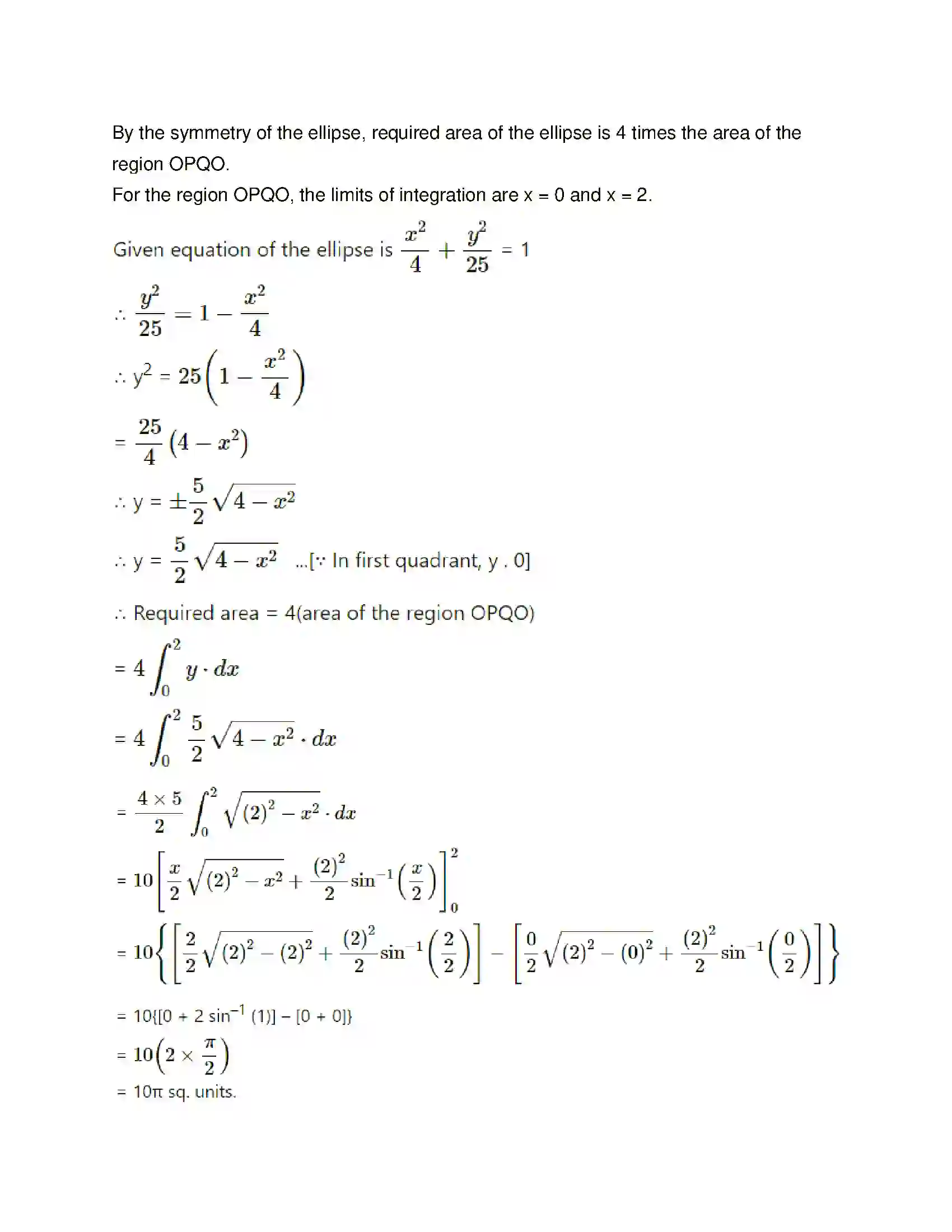 Maharashtra Board Class 12th Mathematics & Statistics-1 (Commerce) Applications of Definite Integration Solution 10
