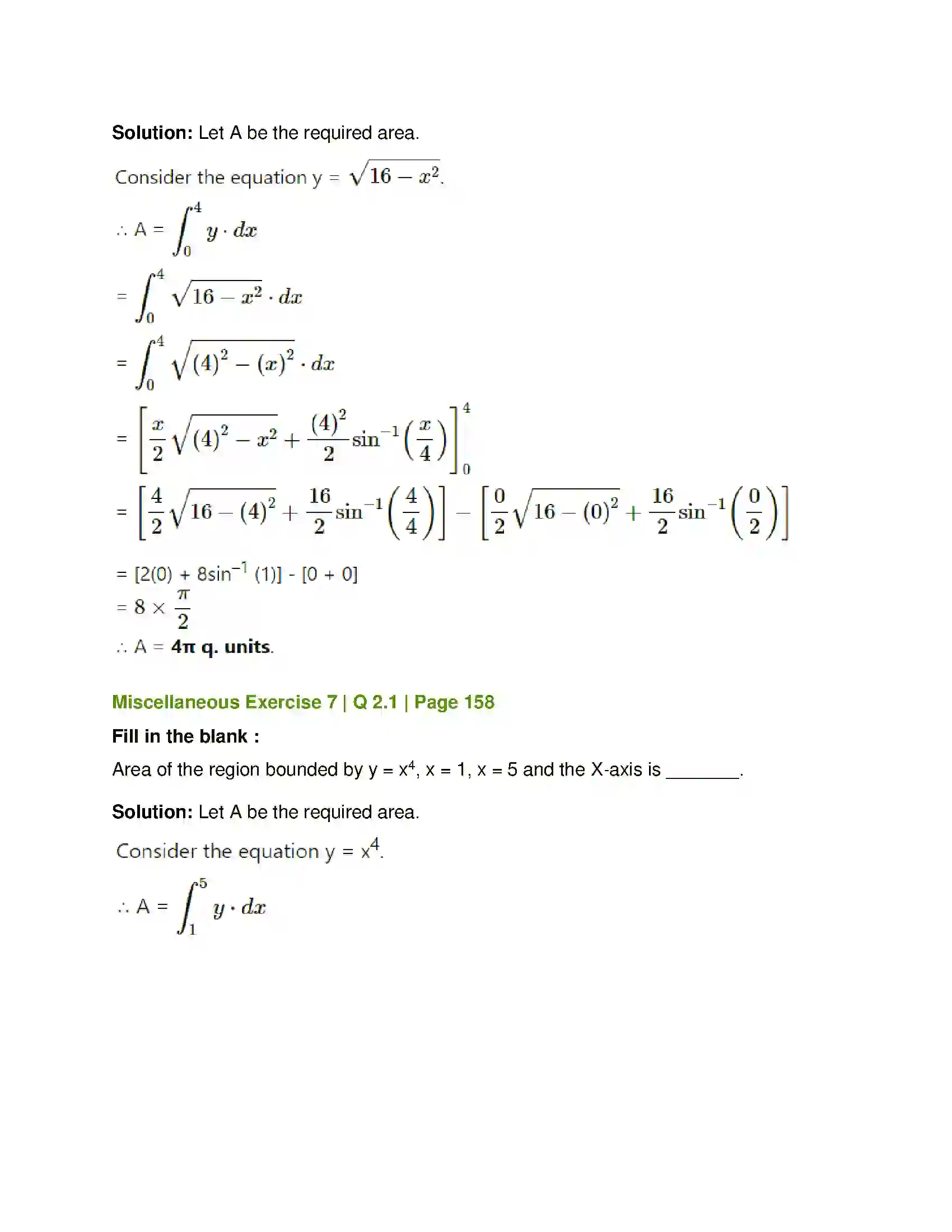 Maharashtra Board Class 12th Mathematics & Statistics-1 (Commerce) Applications of Definite Integration Solution 15