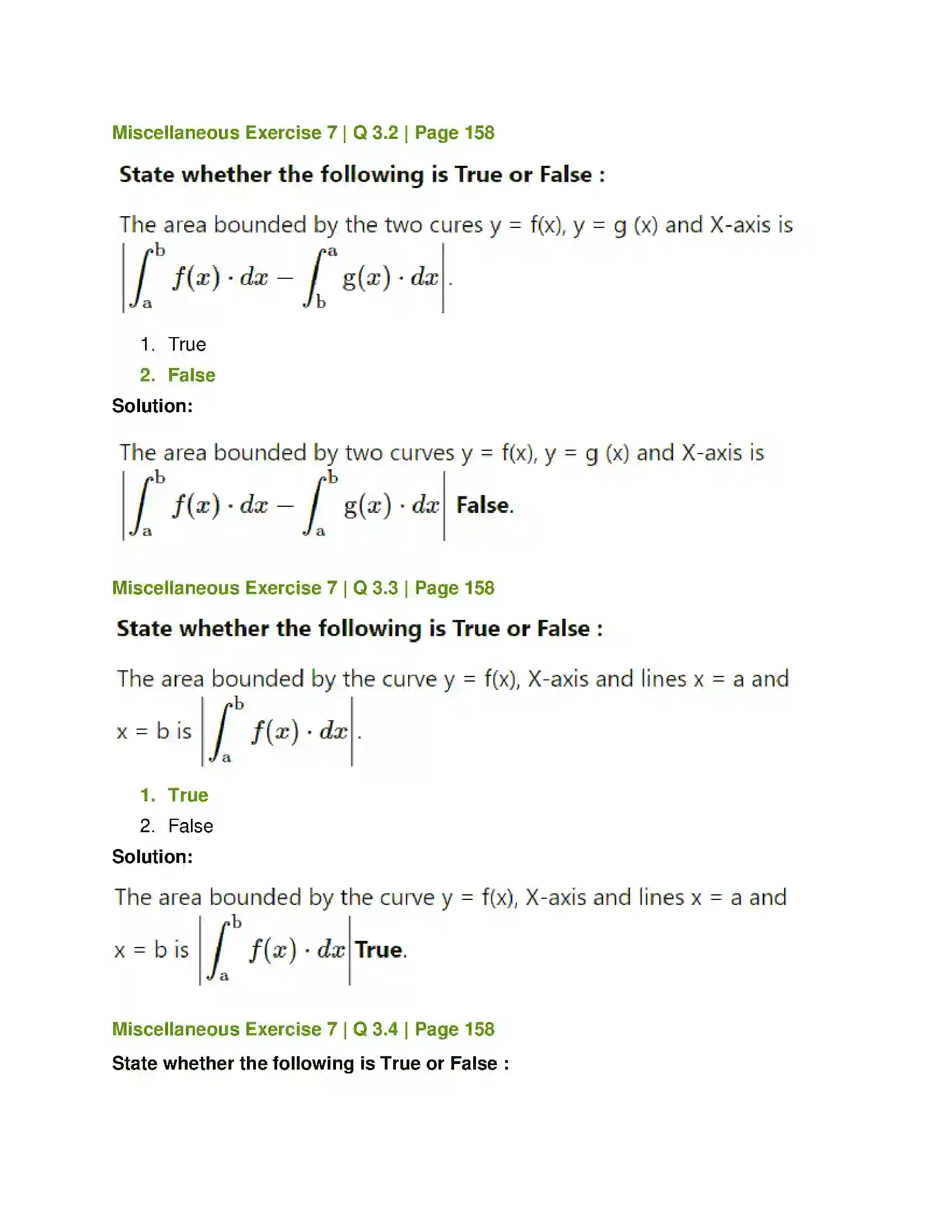 Maharashtra Board Class 12th Mathematics & Statistics-1 (Commerce) Applications of Definite Integration Solution 20