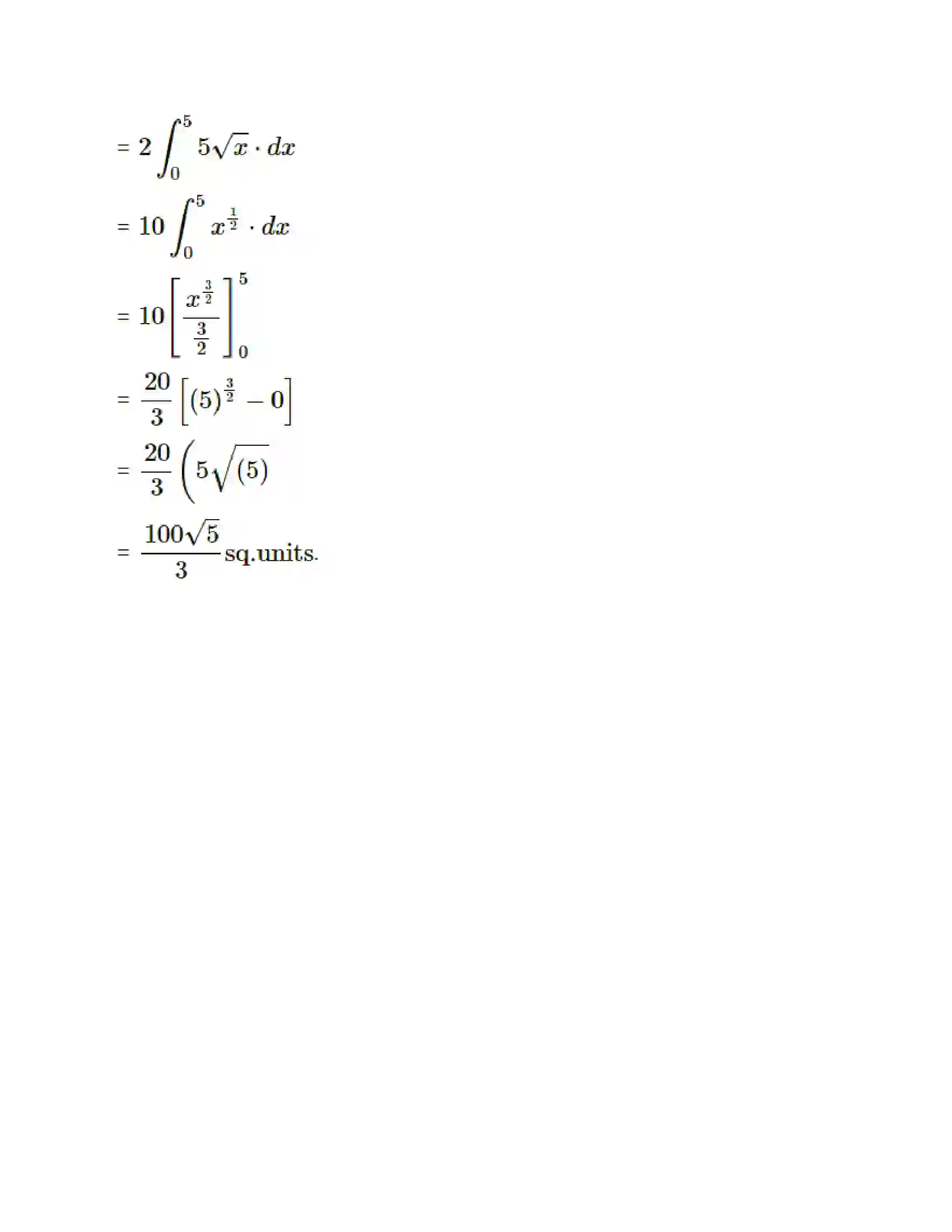 Maharashtra Board Class 12th Mathematics & Statistics-1 (Commerce) Applications of Definite Integration Solution 30