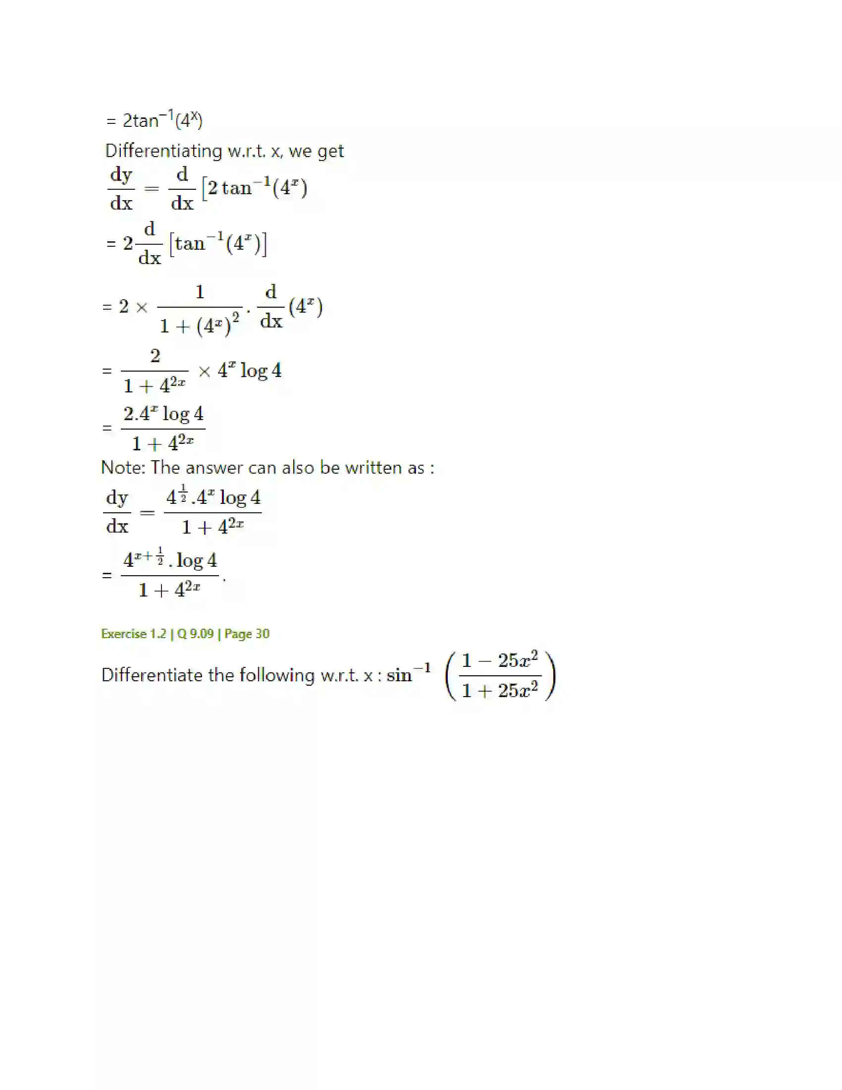 Maharashtra Board Class 12th Mathematics & Statistics-2 (Arts & Science) Differentiation Solution 103