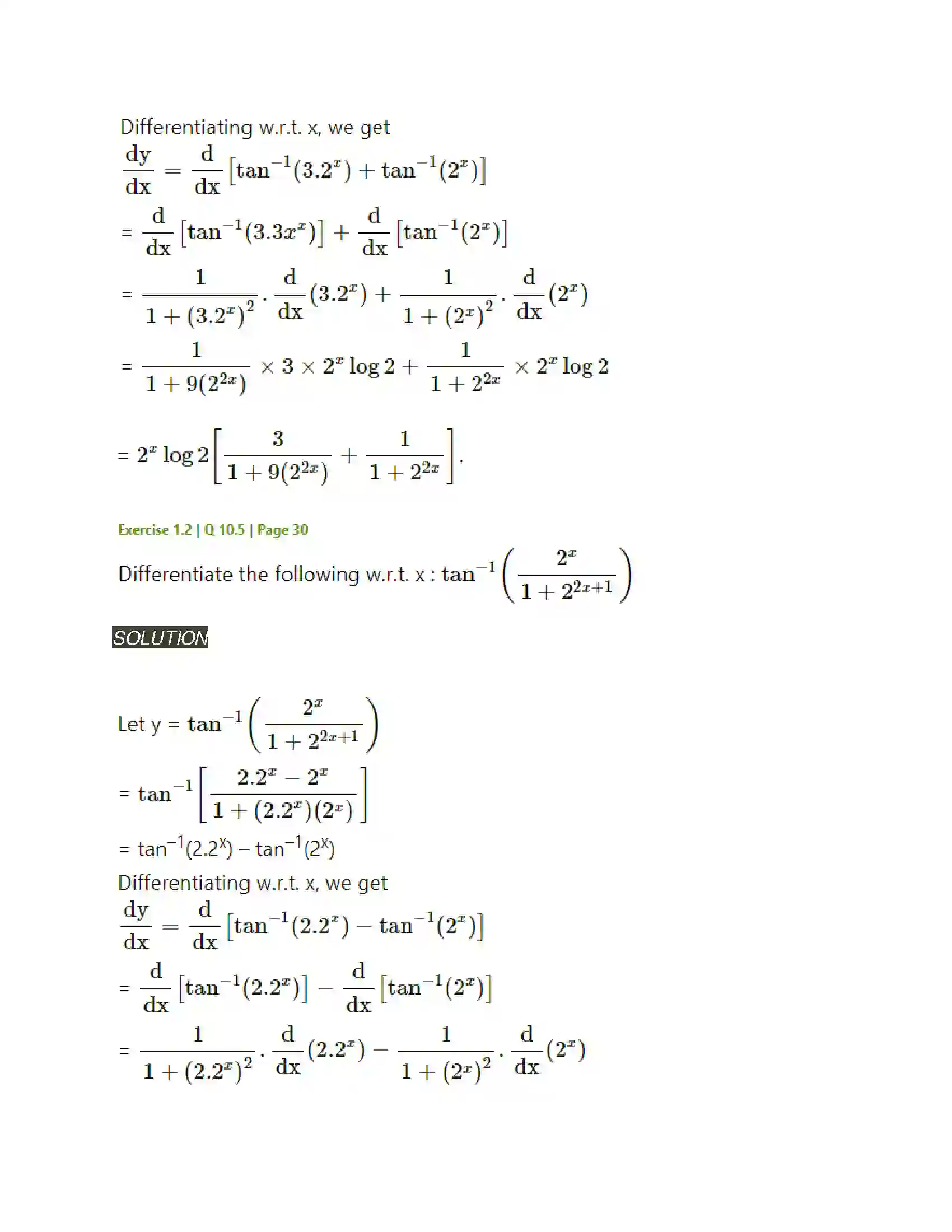 Maharashtra Board Class 12th Mathematics & Statistics-2 (Arts & Science) Differentiation Solution 111
