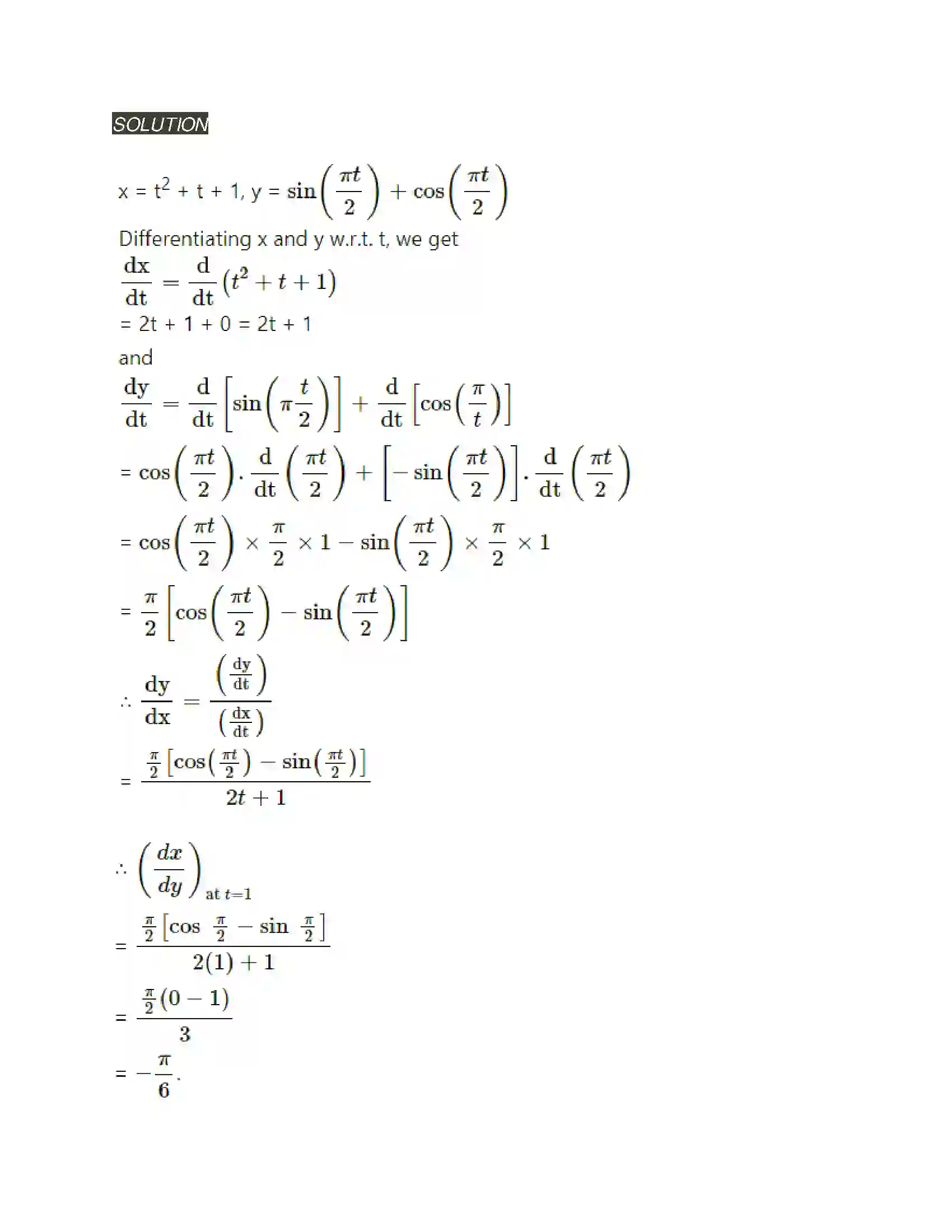 Maharashtra Board Class 12th Mathematics & Statistics-2 (Arts & Science) Differentiation Solution 169
