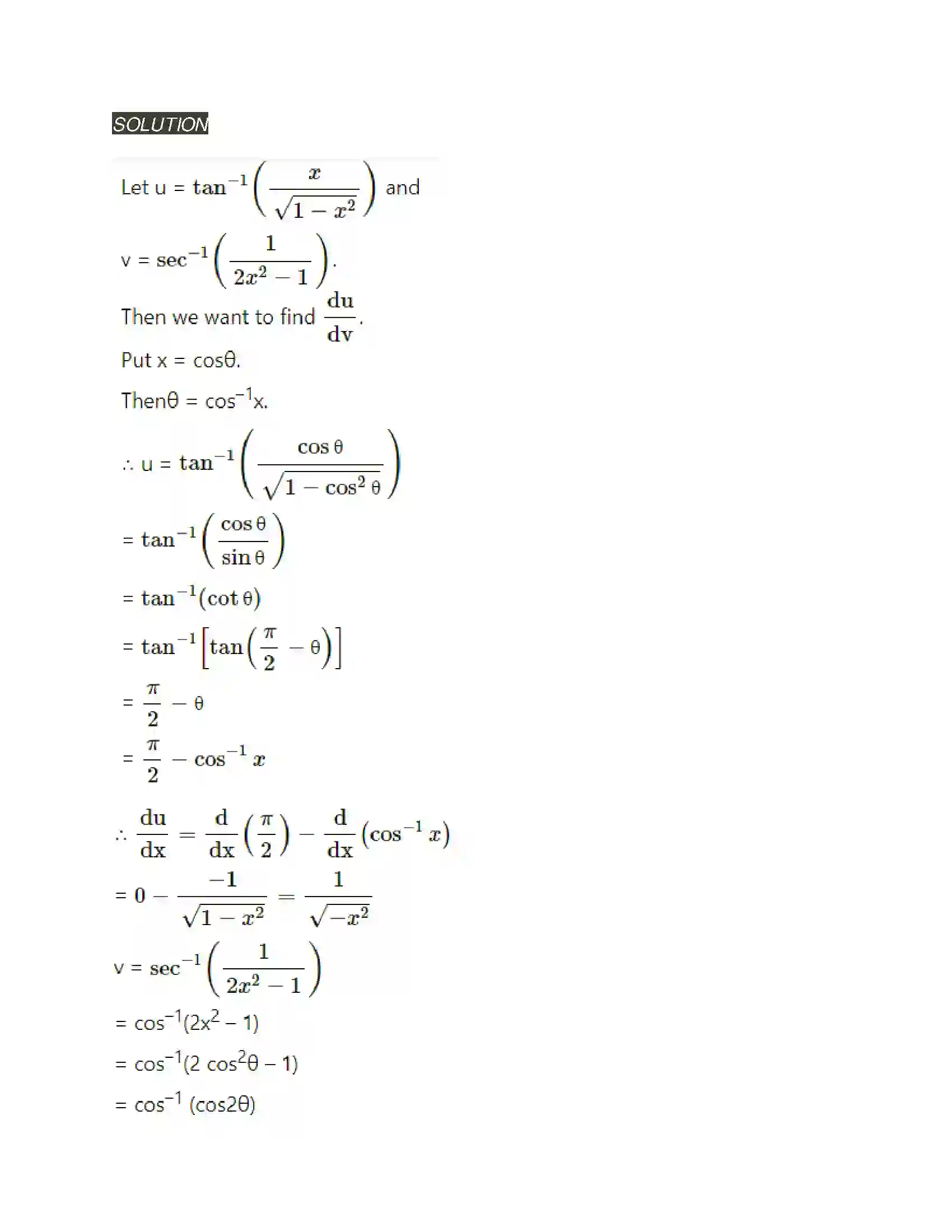 Maharashtra Board Class 12th Mathematics & Statistics-2 (Arts & Science) Differentiation Solution 186