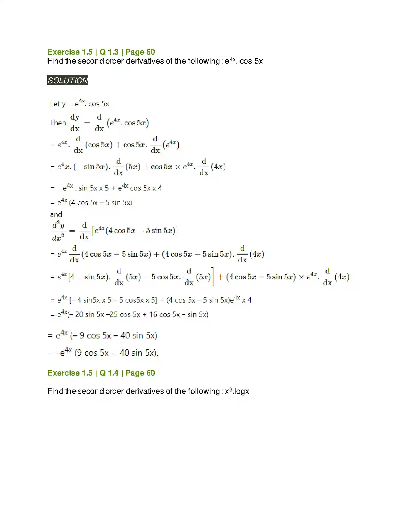 Maharashtra Board Class 12th Mathematics & Statistics-2 (Arts & Science) Differentiation Solution 198