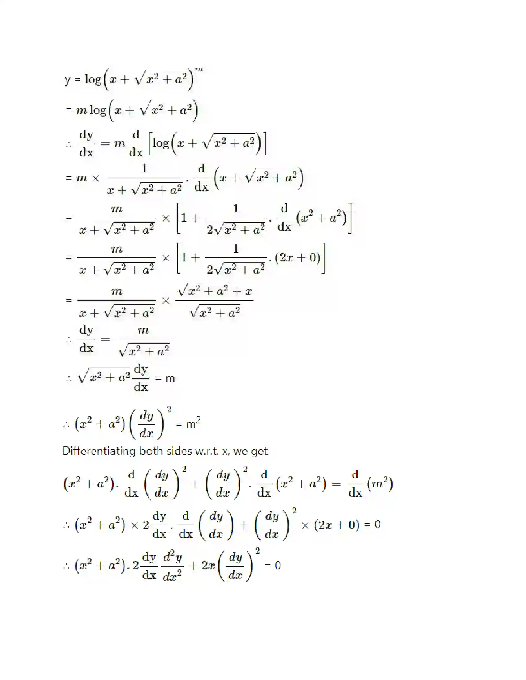 Maharashtra Board Class 12th Mathematics & Statistics-2 (Arts & Science) Differentiation Solution 215