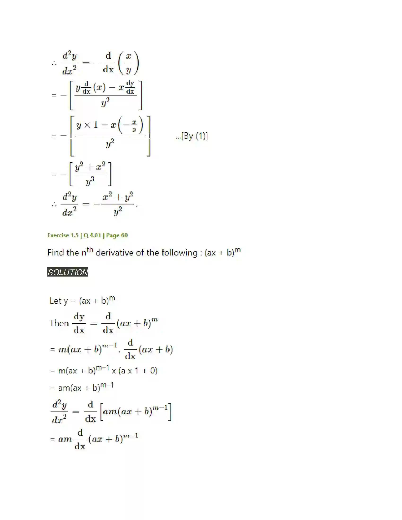 Maharashtra Board Class 12th Mathematics & Statistics-2 (Arts & Science) Differentiation Solution 221