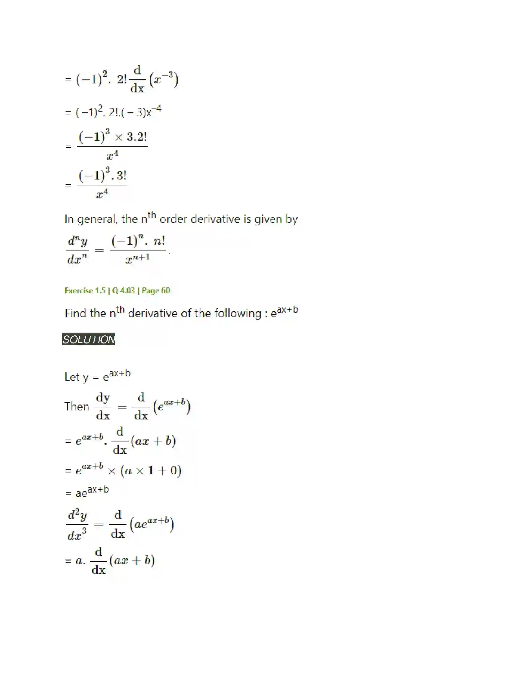 Maharashtra Board Class 12th Mathematics & Statistics-2 (Arts & Science) Differentiation Solution 224