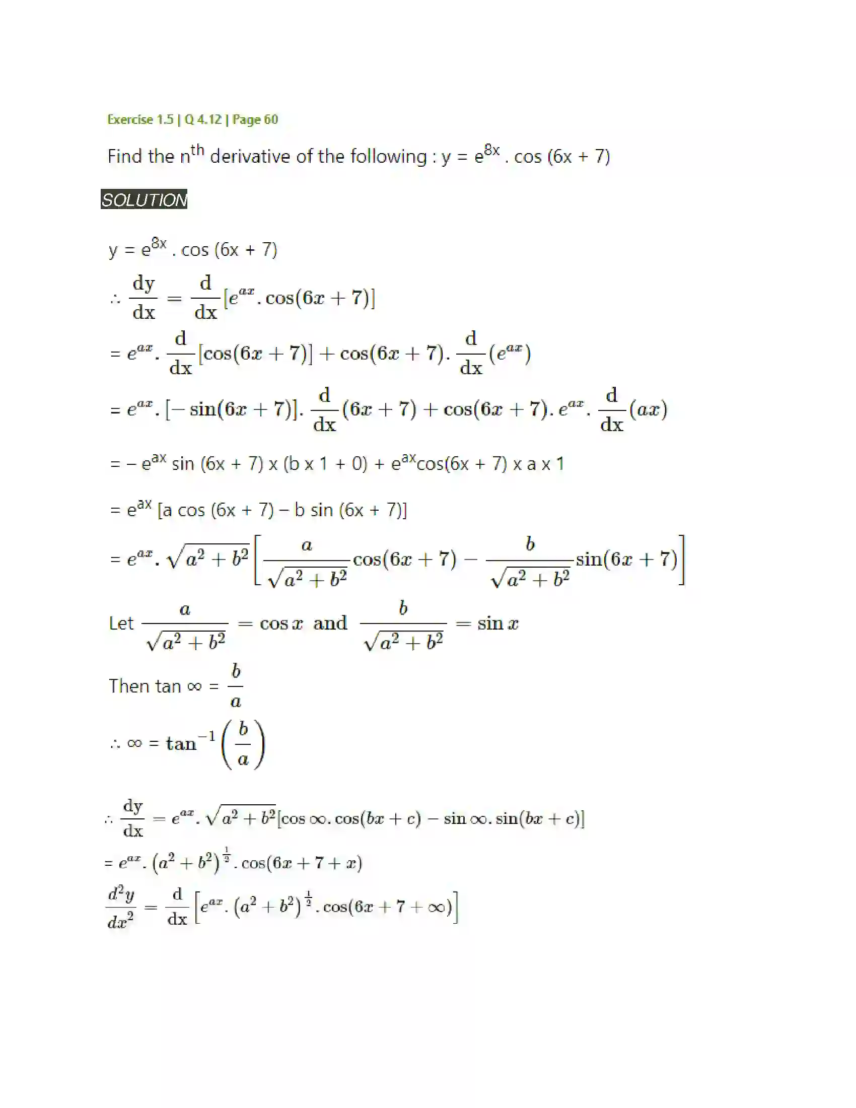 Maharashtra Board Class 12th Mathematics & Statistics-2 (Arts & Science) Differentiation Solution 236
