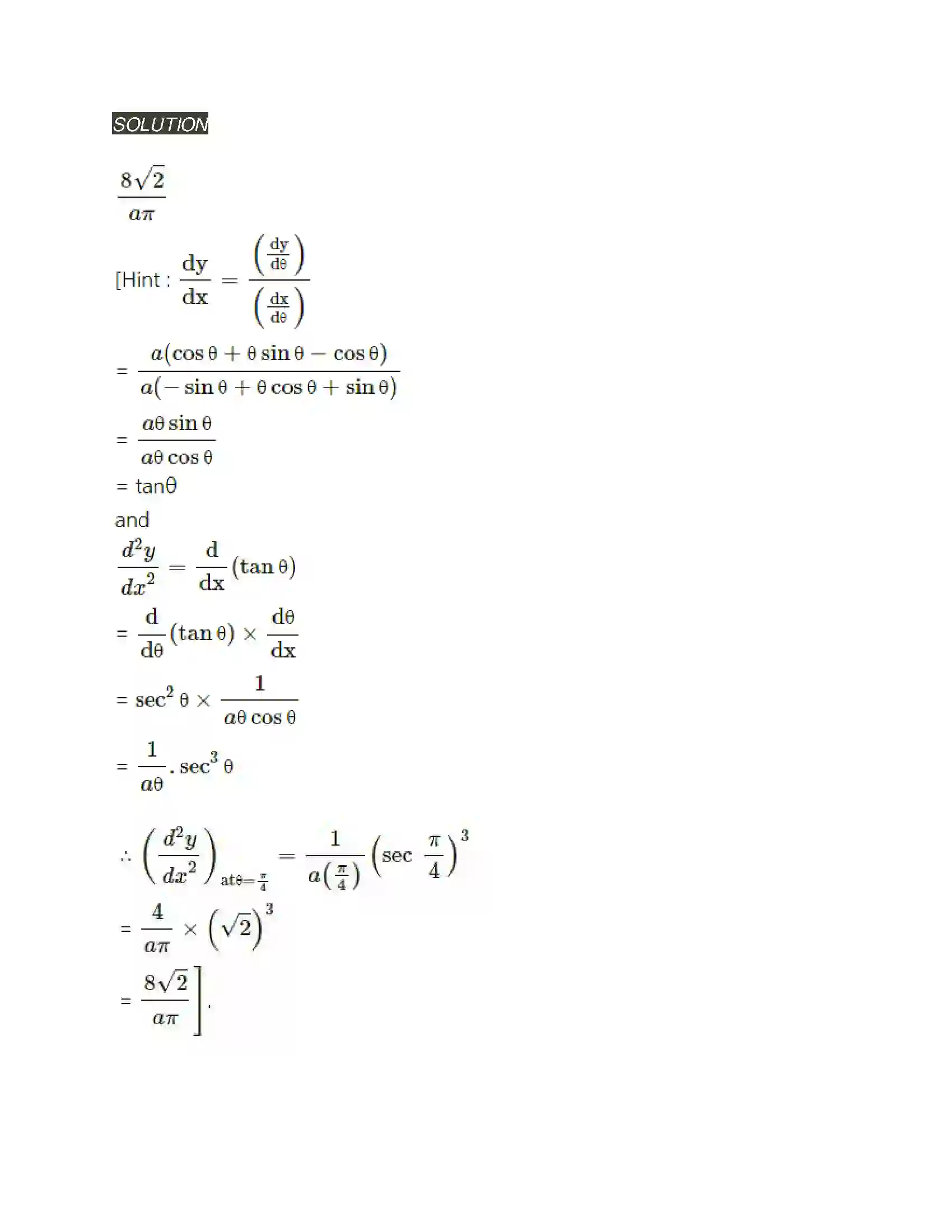 Maharashtra Board Class 12th Mathematics & Statistics-2 (Arts & Science) Differentiation Solution 248