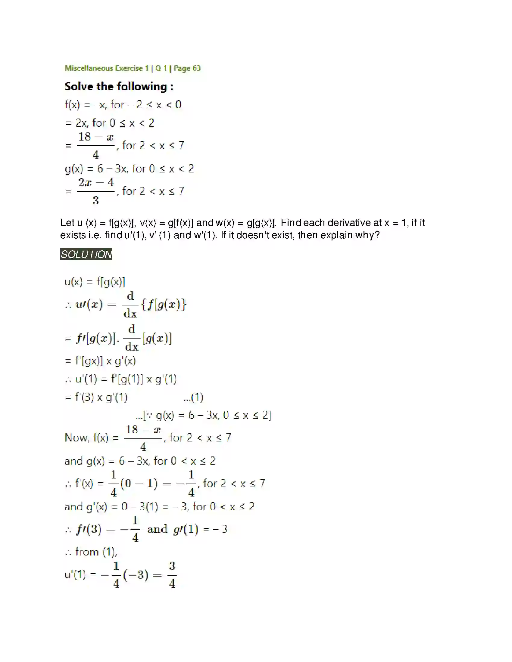 Maharashtra Board Class 12th Mathematics & Statistics-2 (Arts & Science) Differentiation Solution 250