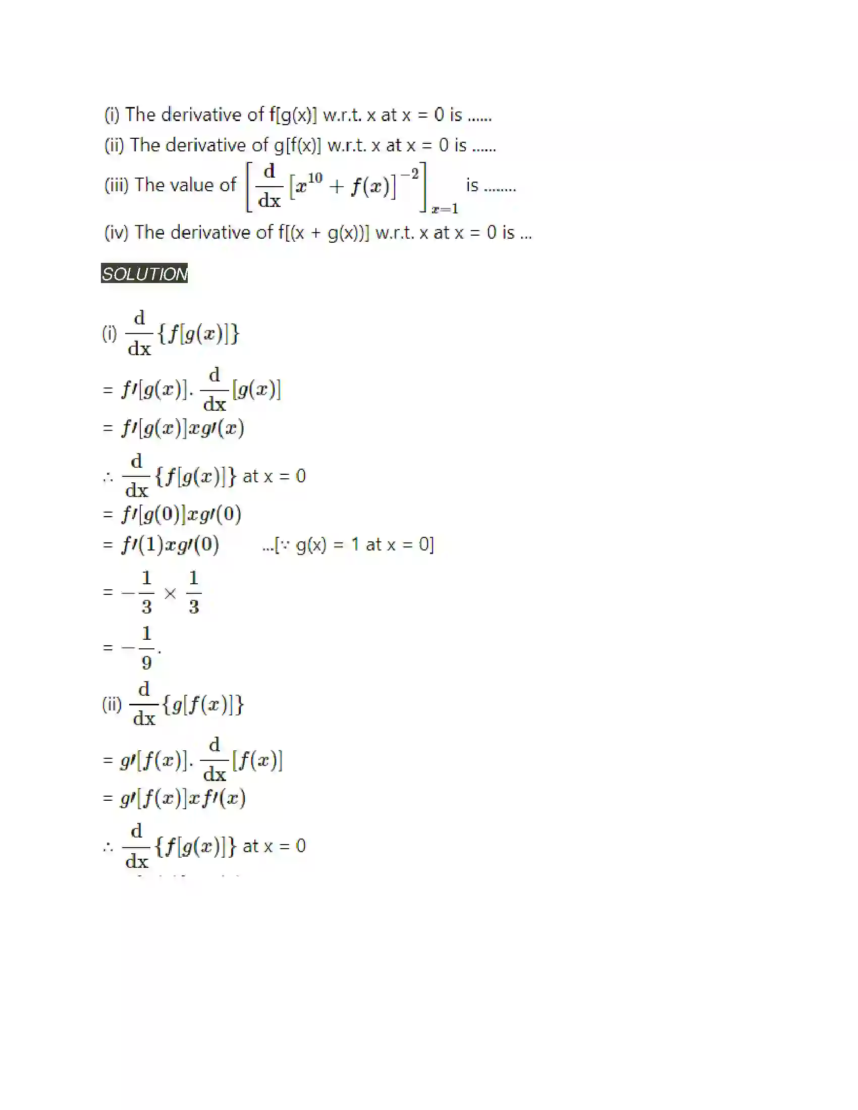 Maharashtra Board Class 12th Mathematics & Statistics-2 (Arts & Science) Differentiation Solution 255