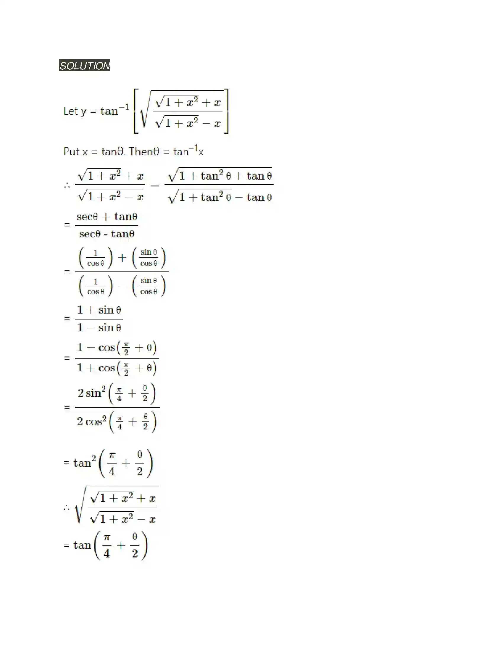 Maharashtra Board Class 12th Mathematics & Statistics-2 (Arts & Science) Differentiation Solution 264