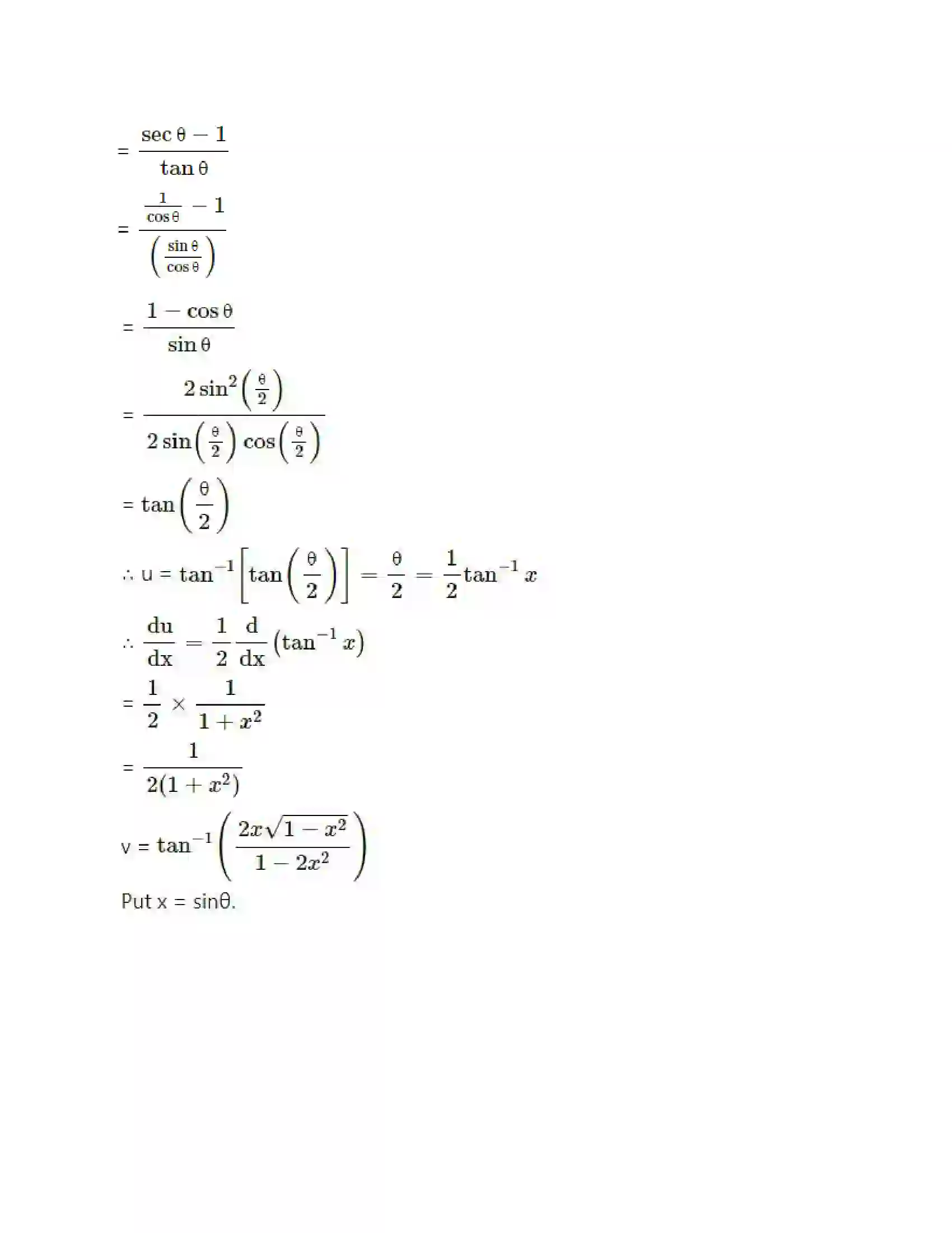 Maharashtra Board Class 12th Mathematics & Statistics-2 (Arts & Science) Differentiation Solution 272
