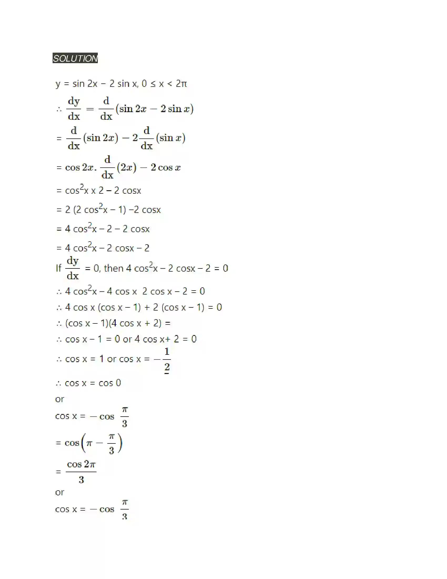 Maharashtra Board Class 12th Mathematics & Statistics-2 (Arts & Science) Differentiation Solution 42