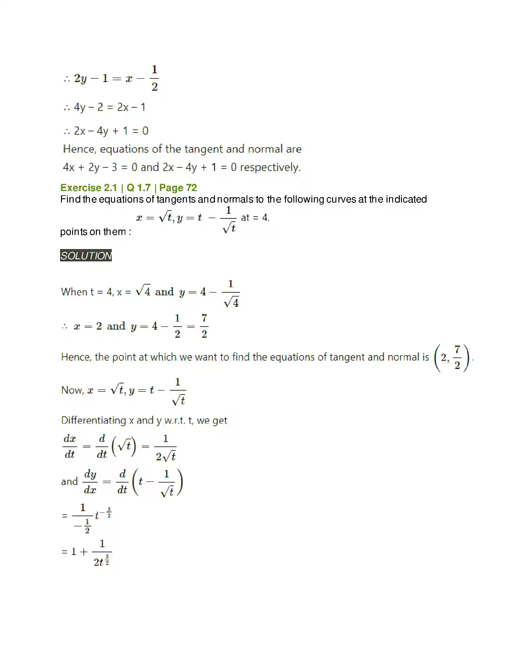 Maharashtra Board Class 12th Mathematics & Statistics-2 (Arts & Science) Applications of Derivatives Solution 10