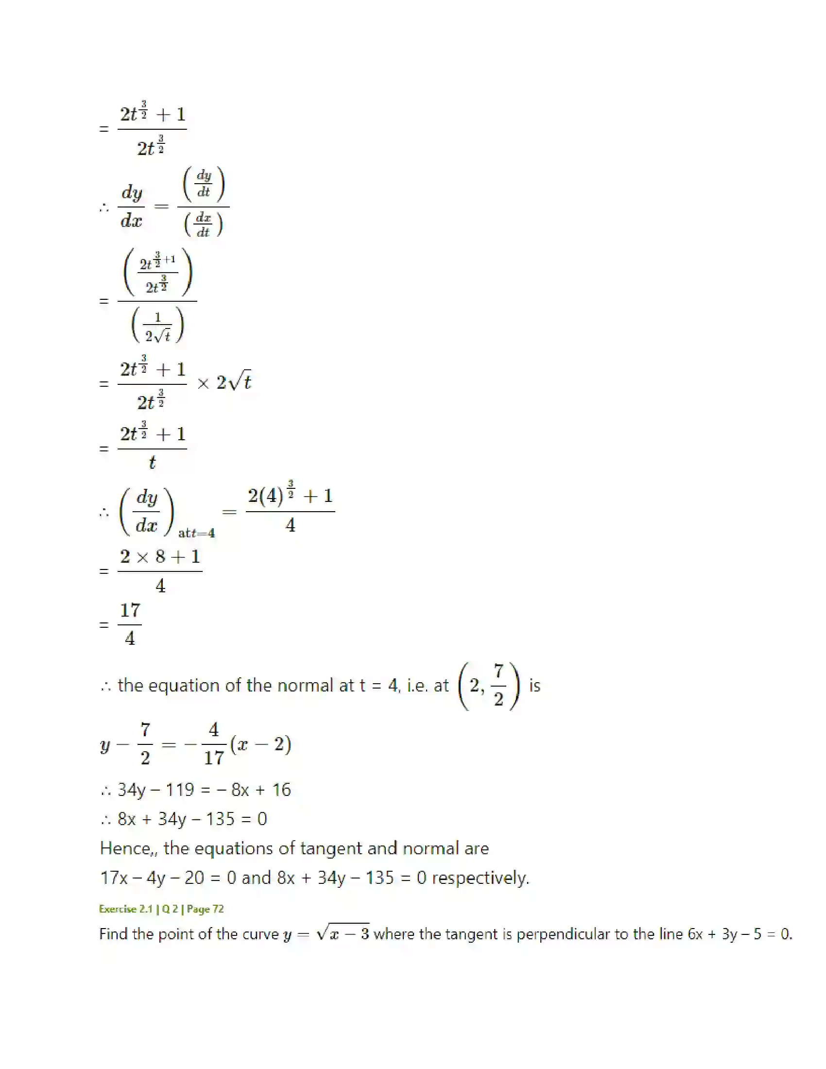 Maharashtra Board Class 12th Mathematics & Statistics-2 (Arts & Science) Applications of Derivatives Solution 11