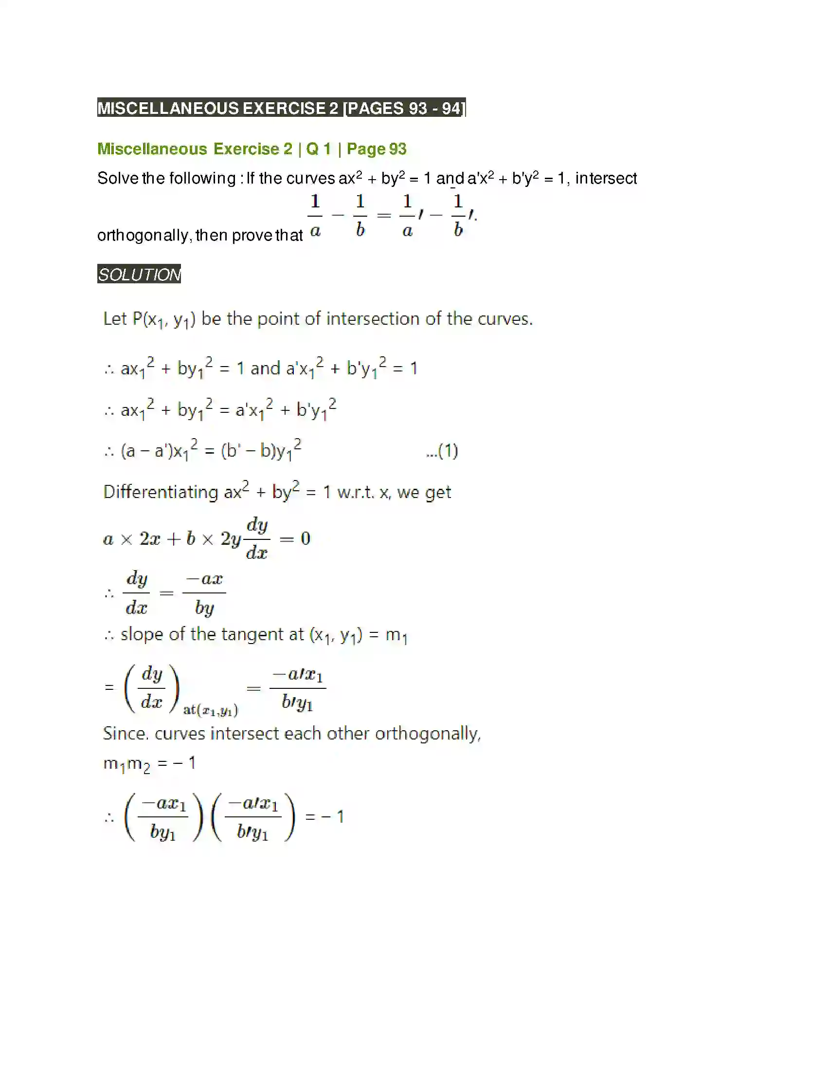 Maharashtra Board Class 12th Mathematics & Statistics-2 (Arts & Science) Applications of Derivatives Solution 119