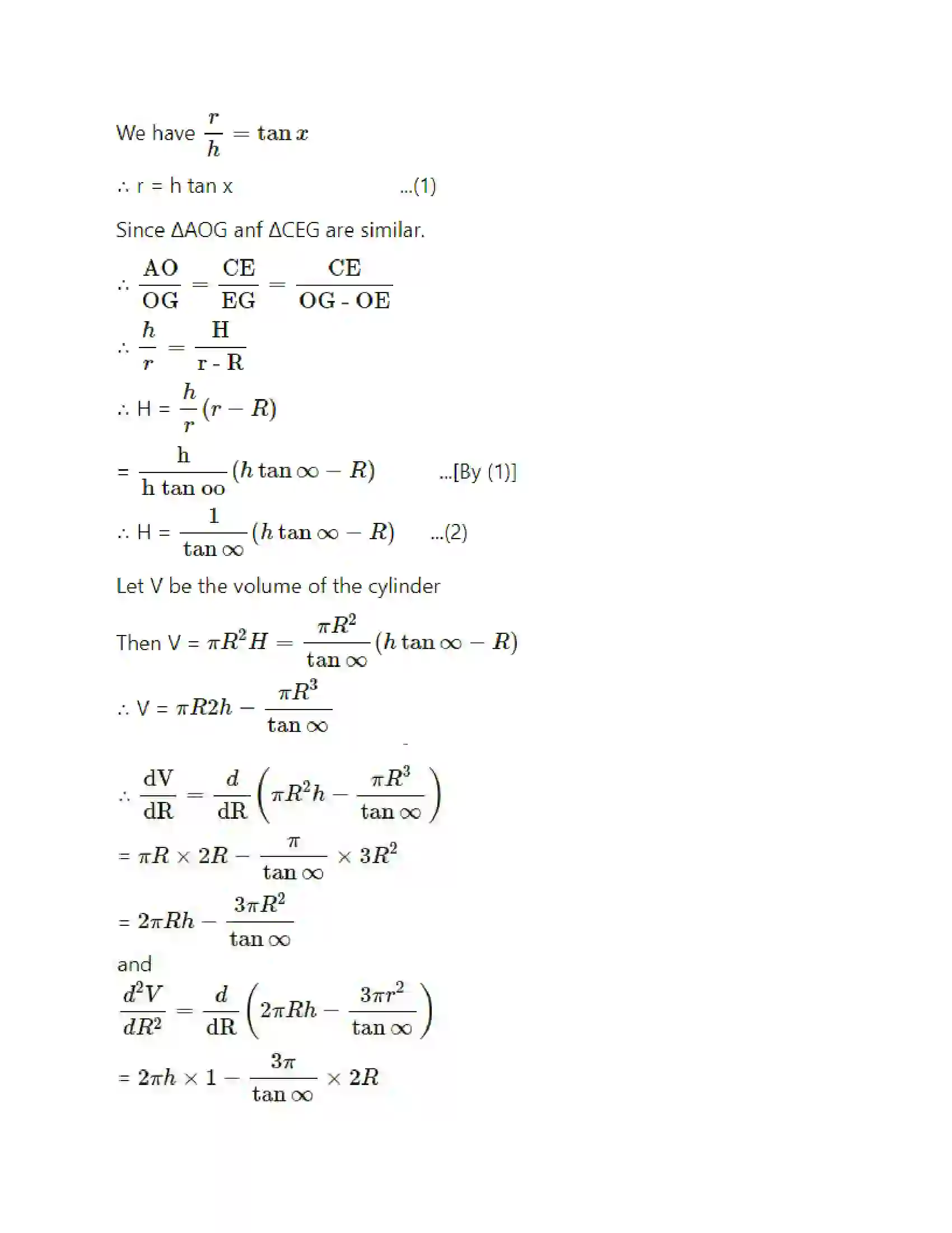 Maharashtra Board Class 12th Mathematics & Statistics-2 (Arts & Science) Applications of Derivatives Solution 142