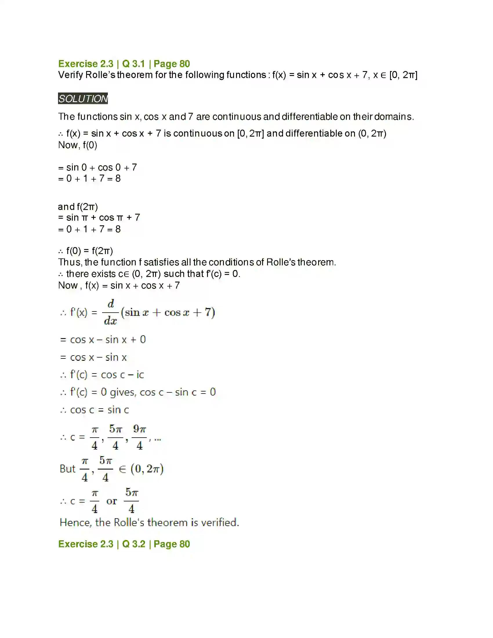 Maharashtra Board Class 12th Mathematics & Statistics-2 (Arts & Science) Applications of Derivatives Solution 51